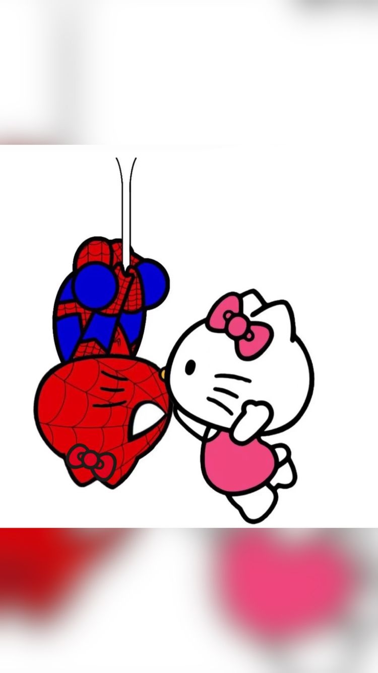 750x1340 Hello kitty X spider man wlw <3. Hello kitty drawing, Hello kitty wallpaper, Kitty drawing, Phone