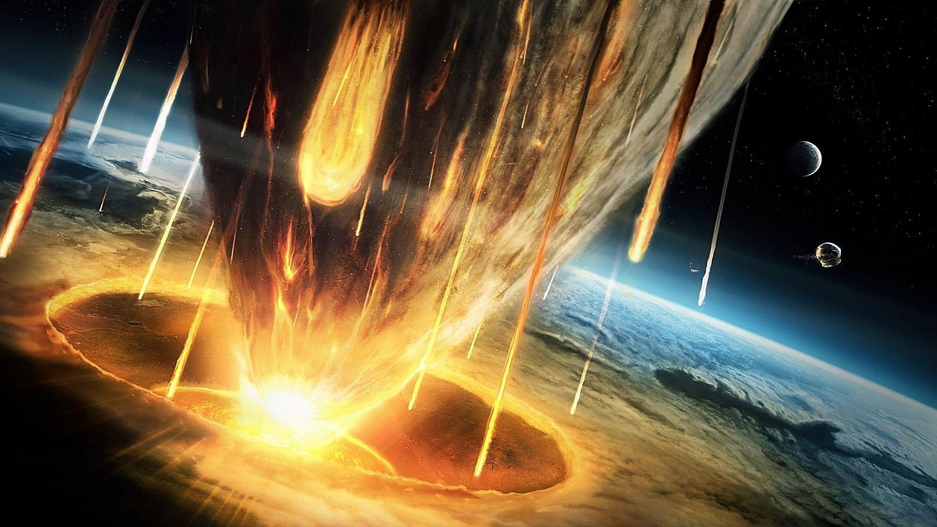 1920x1080 The fall of the meteorite. Android wallpaper for free, Desktop