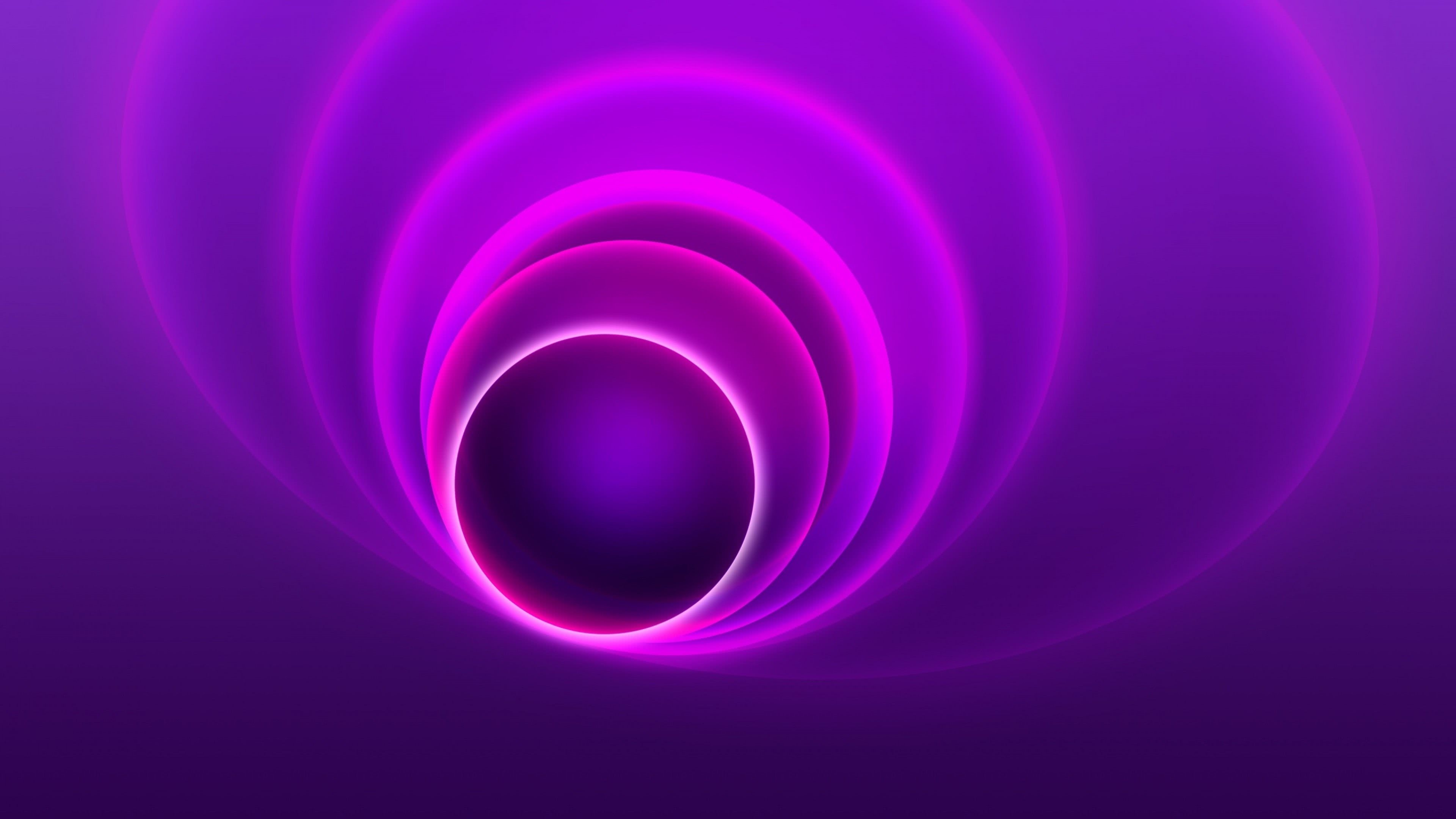 3840x2160 Purple Circles UHD 4K Wallpaper, Desktop