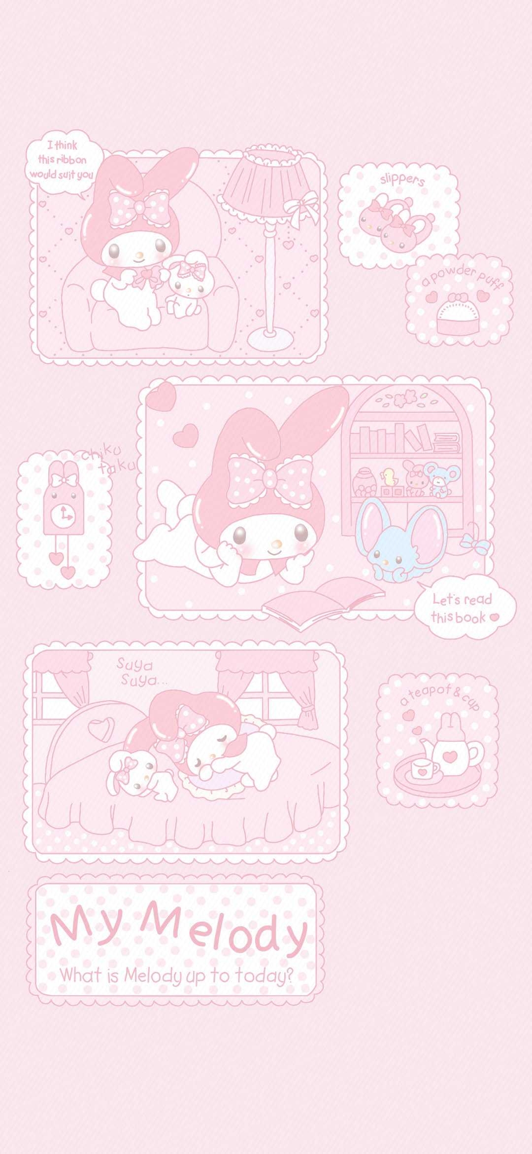 1080x2340 My Melody Wallpaper, Phone