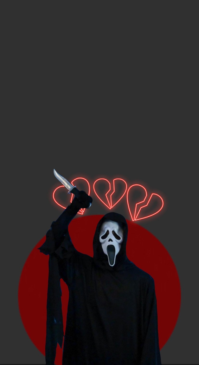 830x1530 scream movie lockscreen, Phone