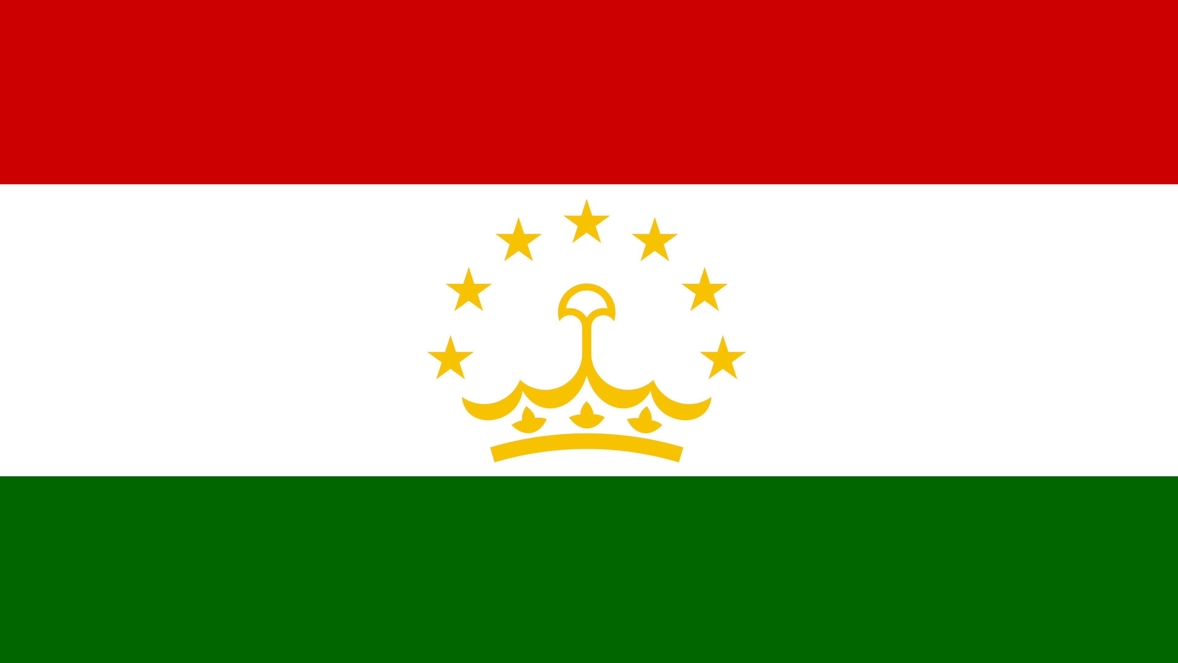 3840x2160 Tajikistan Flag UHD 4K Wallpaper, Desktop