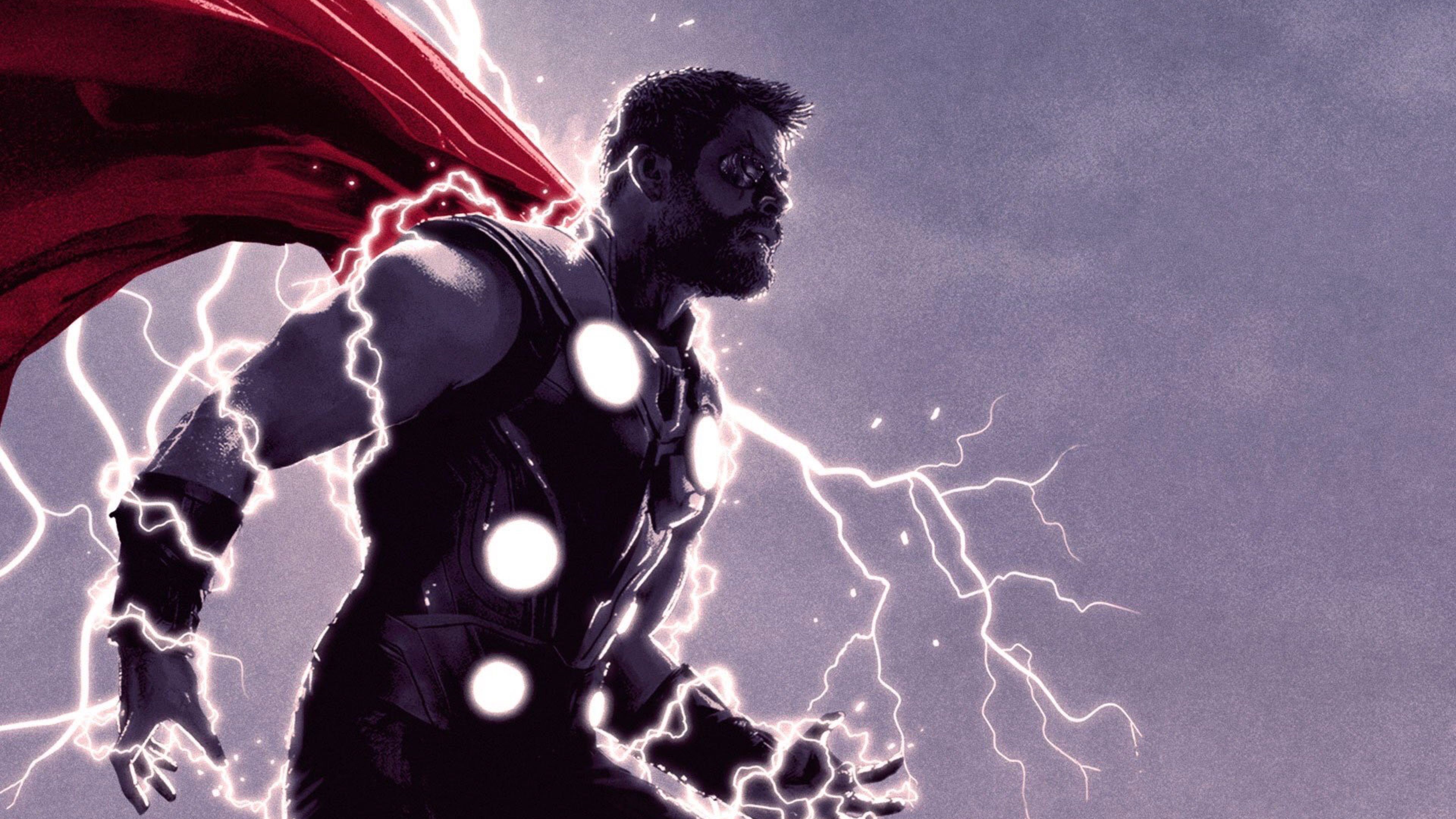 3840x2160 Thor Thunder Lighting, HD Superheroes, 4k Wallpaper, Image, Desktop