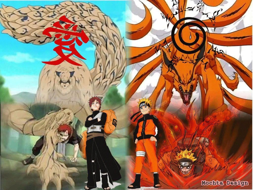 1030x770 Naruto and Gaara Kyuubi HD Background for Tablet, Desktop