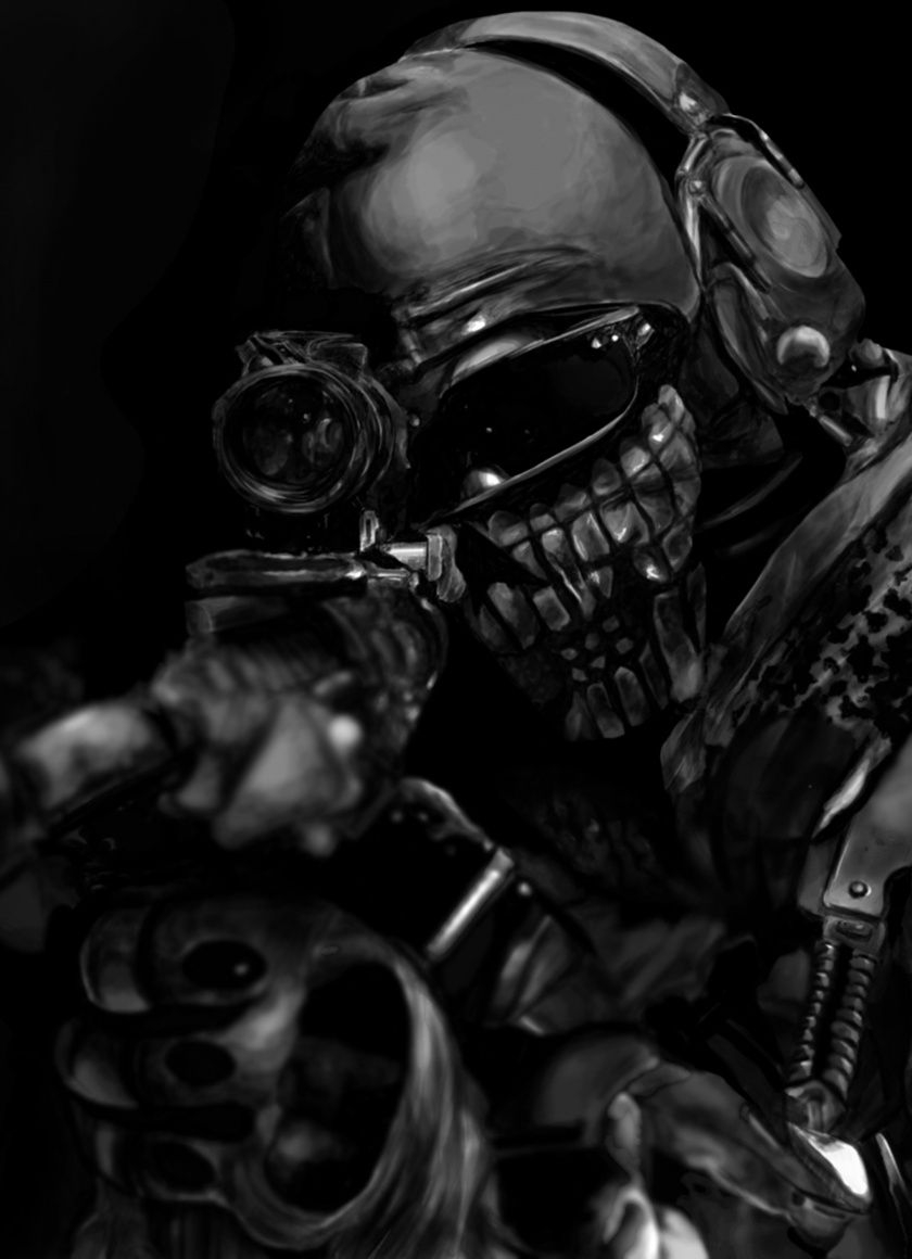 840x1160 Download Artwork, dark, soldier, Call of Duty: Ghosts wallpaper, 840x iPhone iPhone 4S, iPod touch, Phone