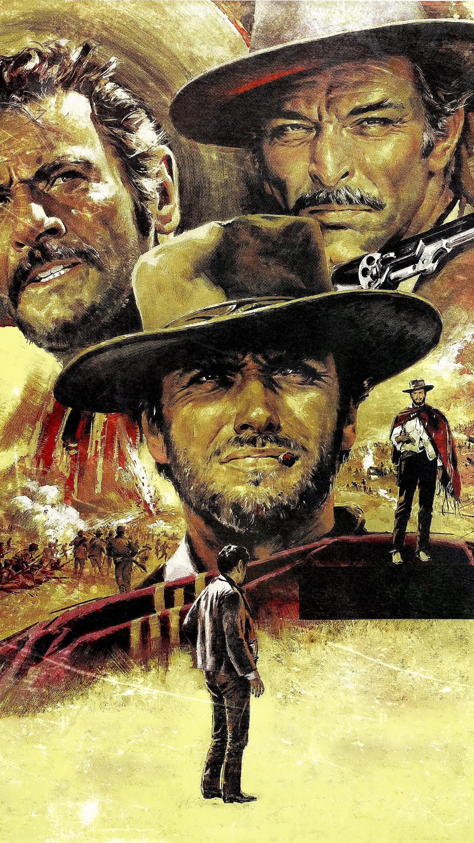 1540x2740 The Good, the Bad and the Ugly (1966) Phone Wallpaper, Phone