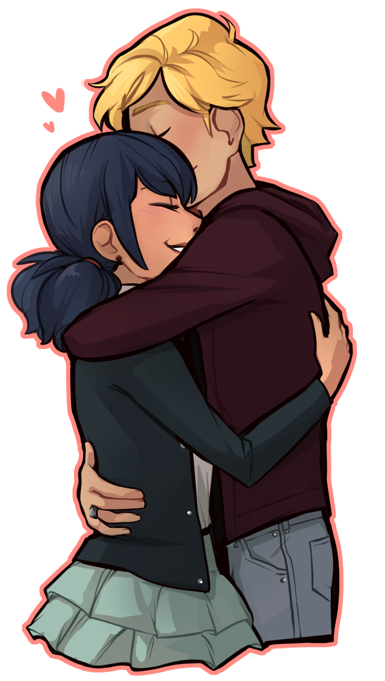 760x1350 Marinette and Adrien Ladybug प्रशंसक Art - फैन्पॉप, Phone