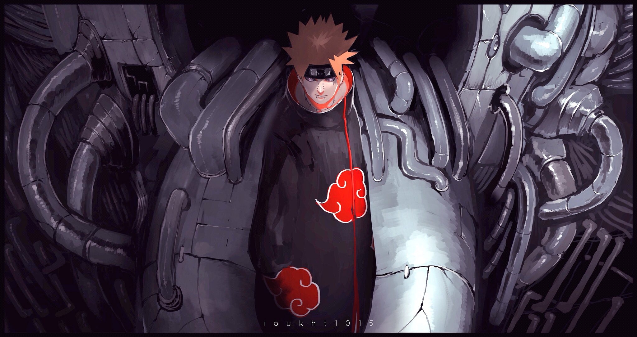 2050x1090 HD desktop wallpaper: Anime, Naruto, Pain (Naruto), Yahiko (Naruto) download free picture, Desktop