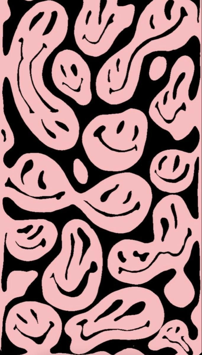 690x1200 Drip smiley face wallpaper, Phone