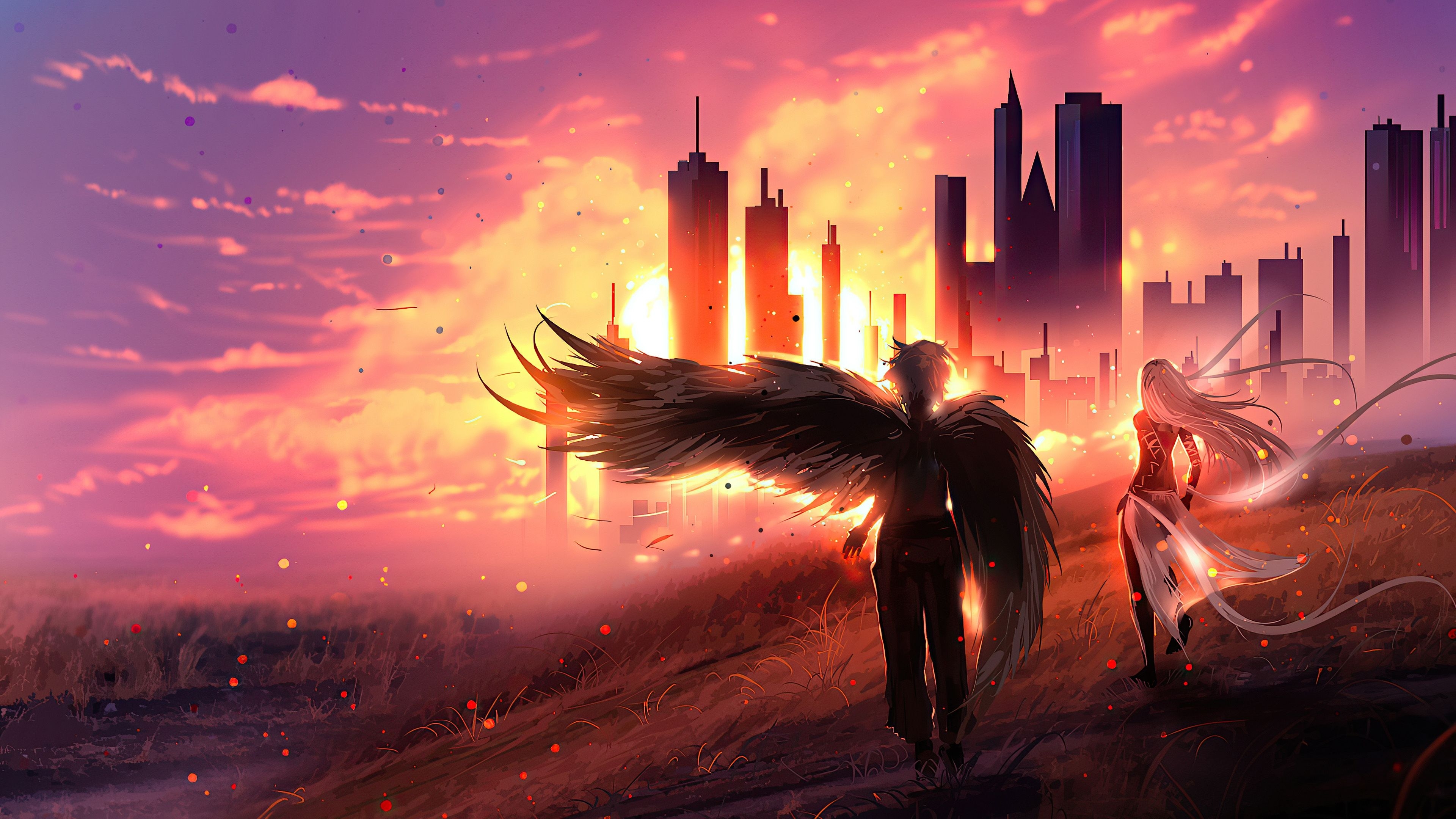 3840x2160 Fantasy angel HD Wallpaper & Background, Desktop