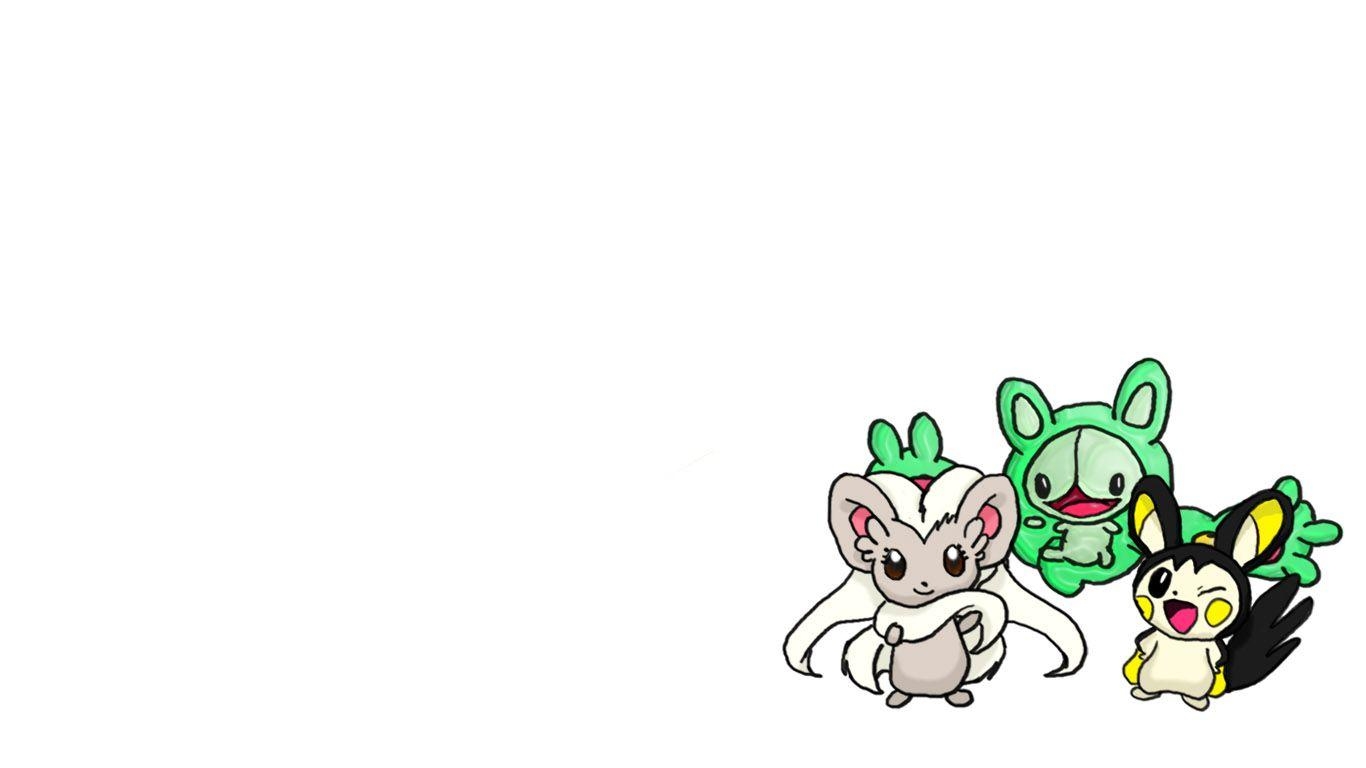 1370x770 Cinccino, Reuniclus and Emolga, Desktop