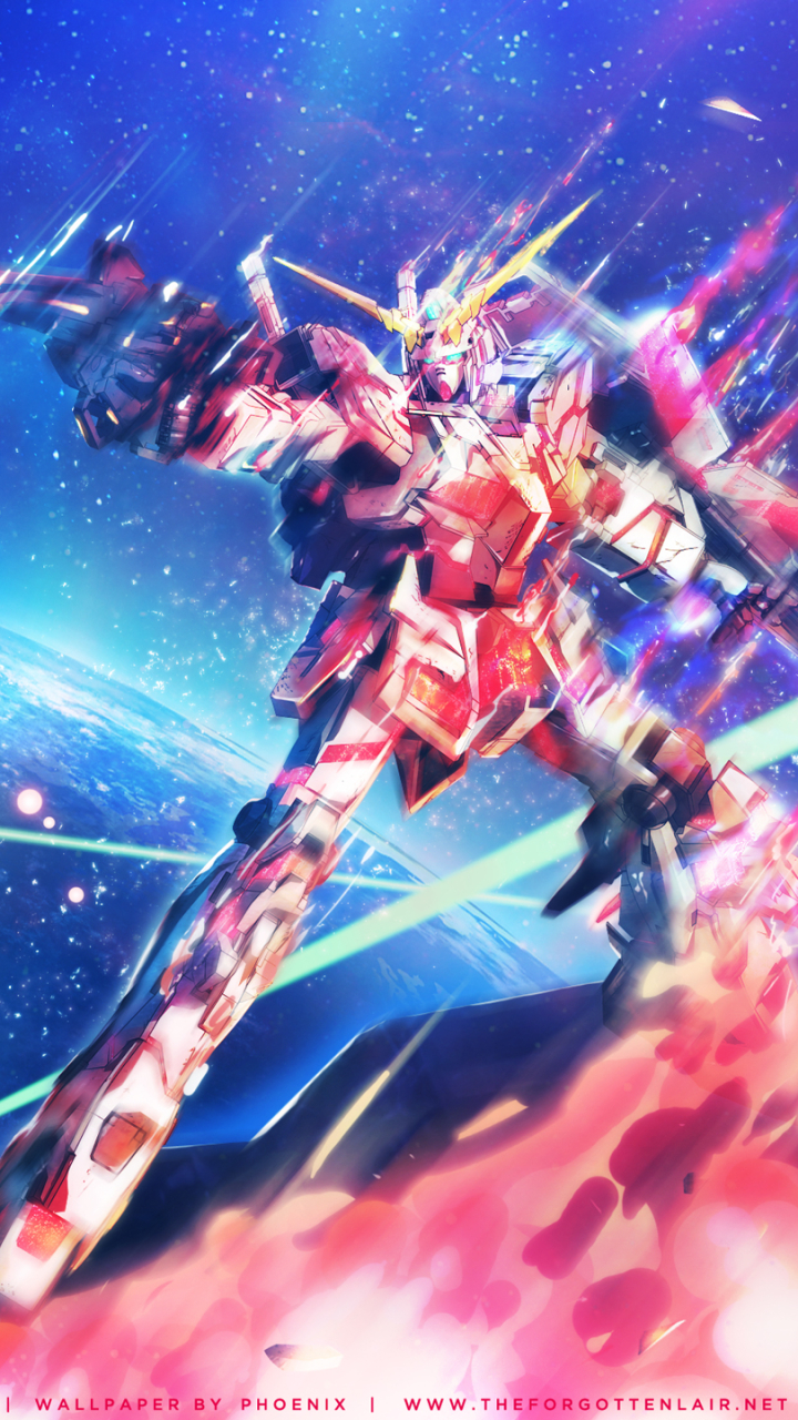 720x1280 Anime Mobile Suit Gundam Unicorn, Phone