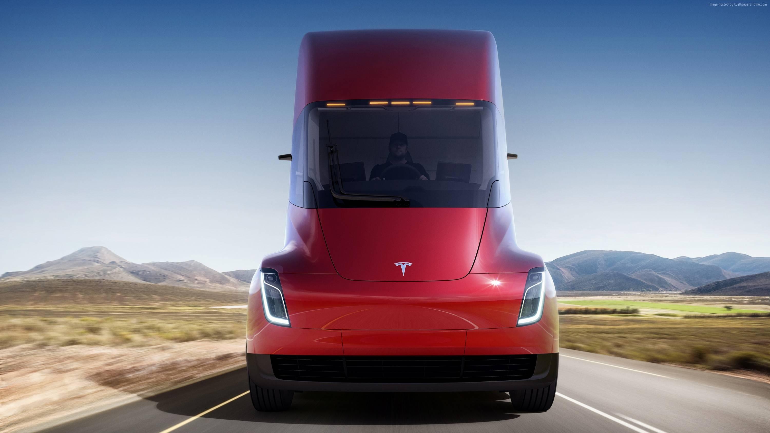 3000x1690 Tesla Semi Truck Electric Car 4k Wallpaper, Desktop