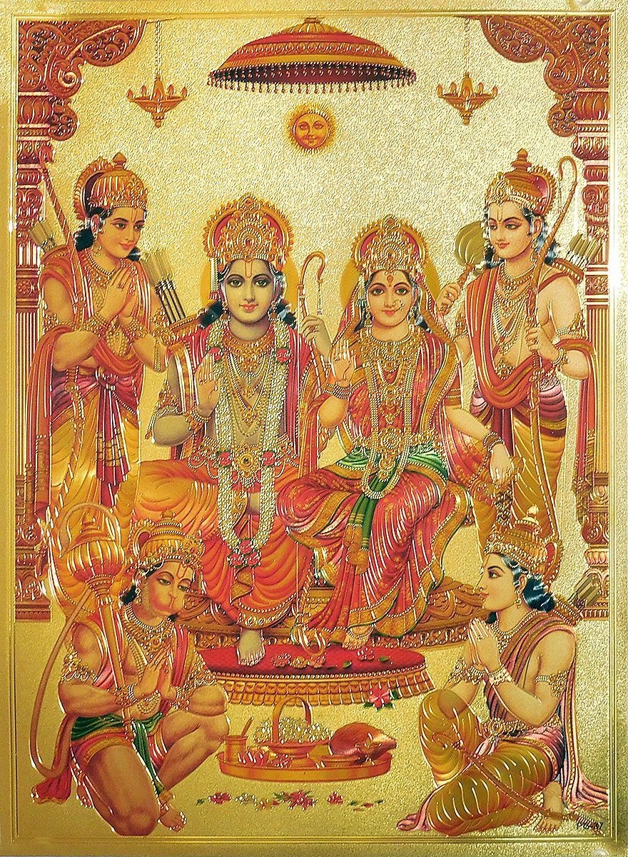 880x1200 Ram Darbar Metallic Poster. Hindu art, Lord vishnu wallpaper, Shri ram wallpaper, Phone