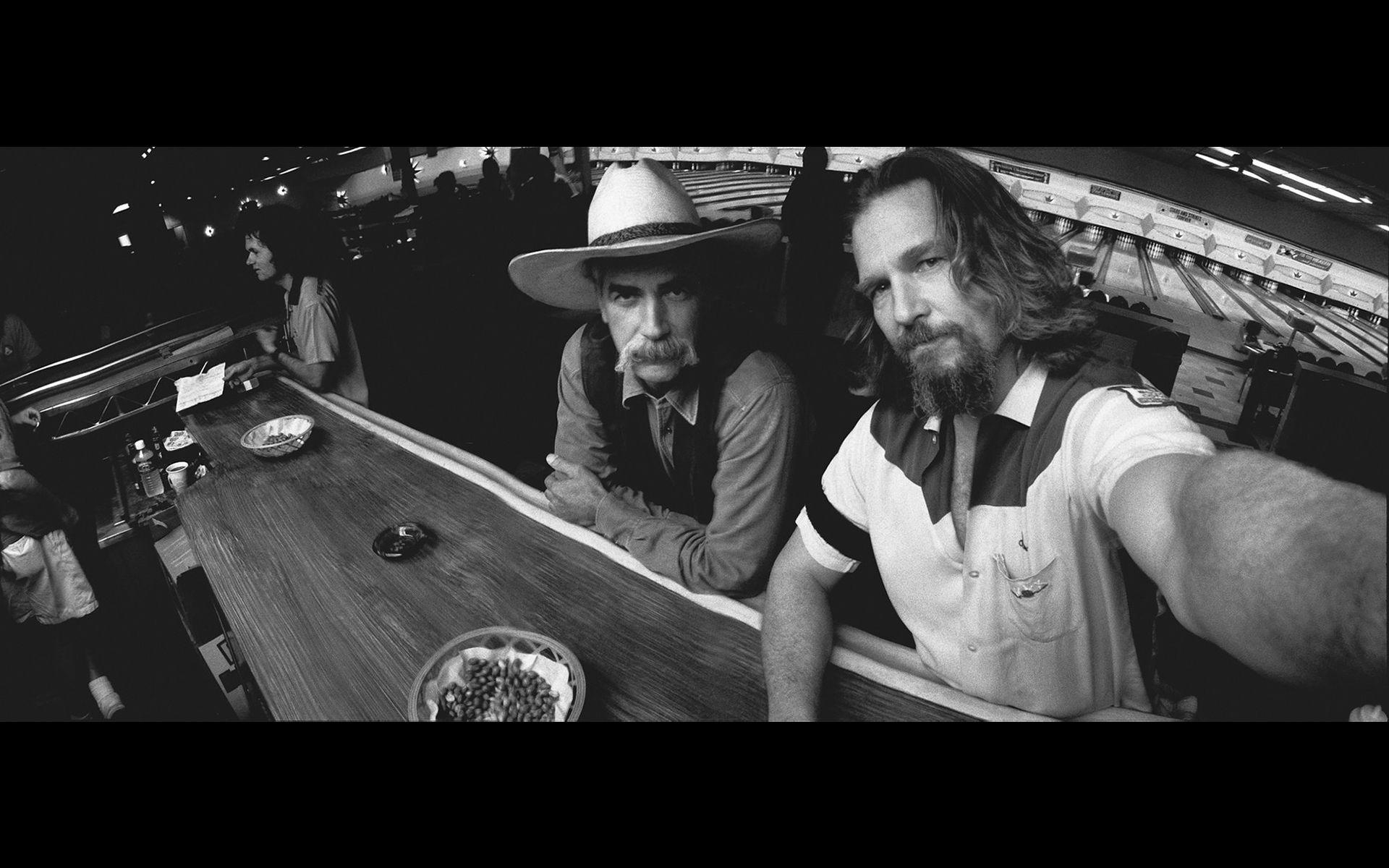 1920x1200 The Big Lebowski BW Bar Jeff Bridges Sam Elliott HD wallpaper, Desktop