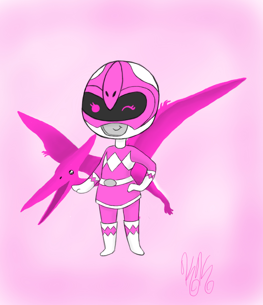 1000x1160 Pink Ranger Chibi By Mighty Morphin Mimi, Phone