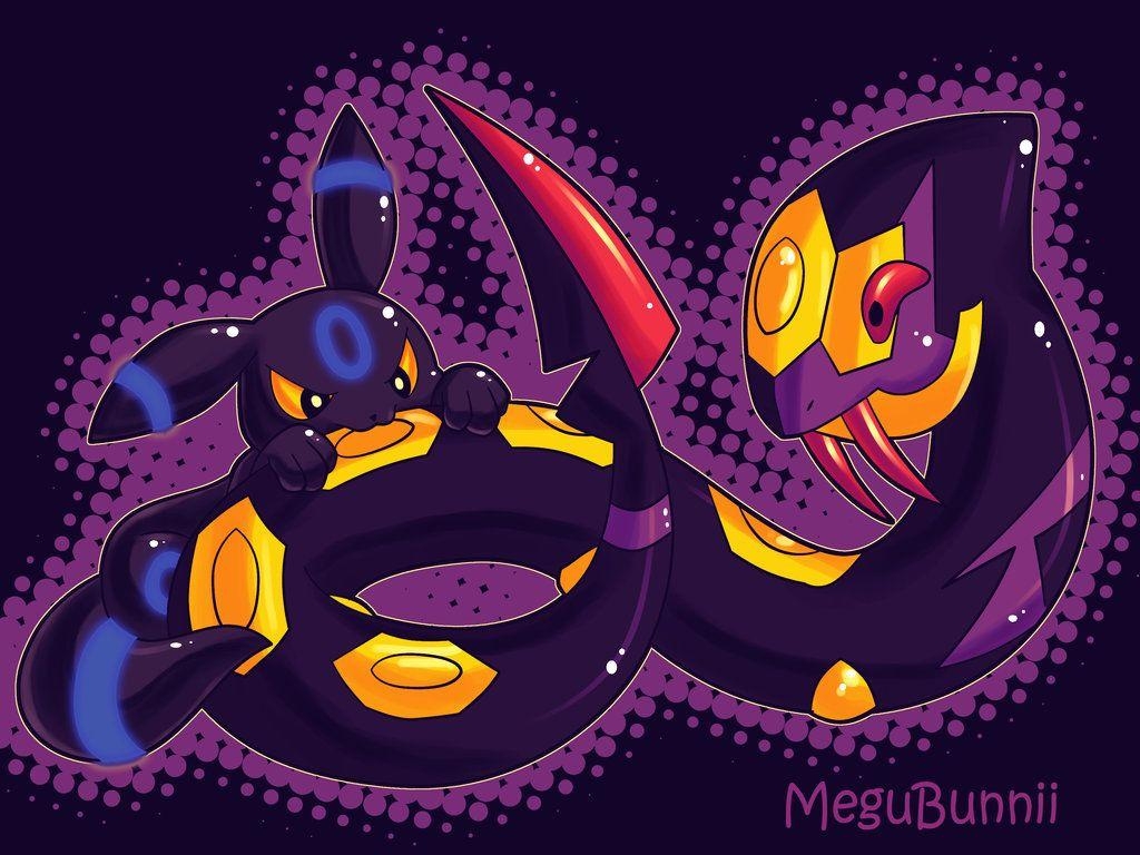 1030x770 CE: Shiny Umbreon and Seviper, Desktop