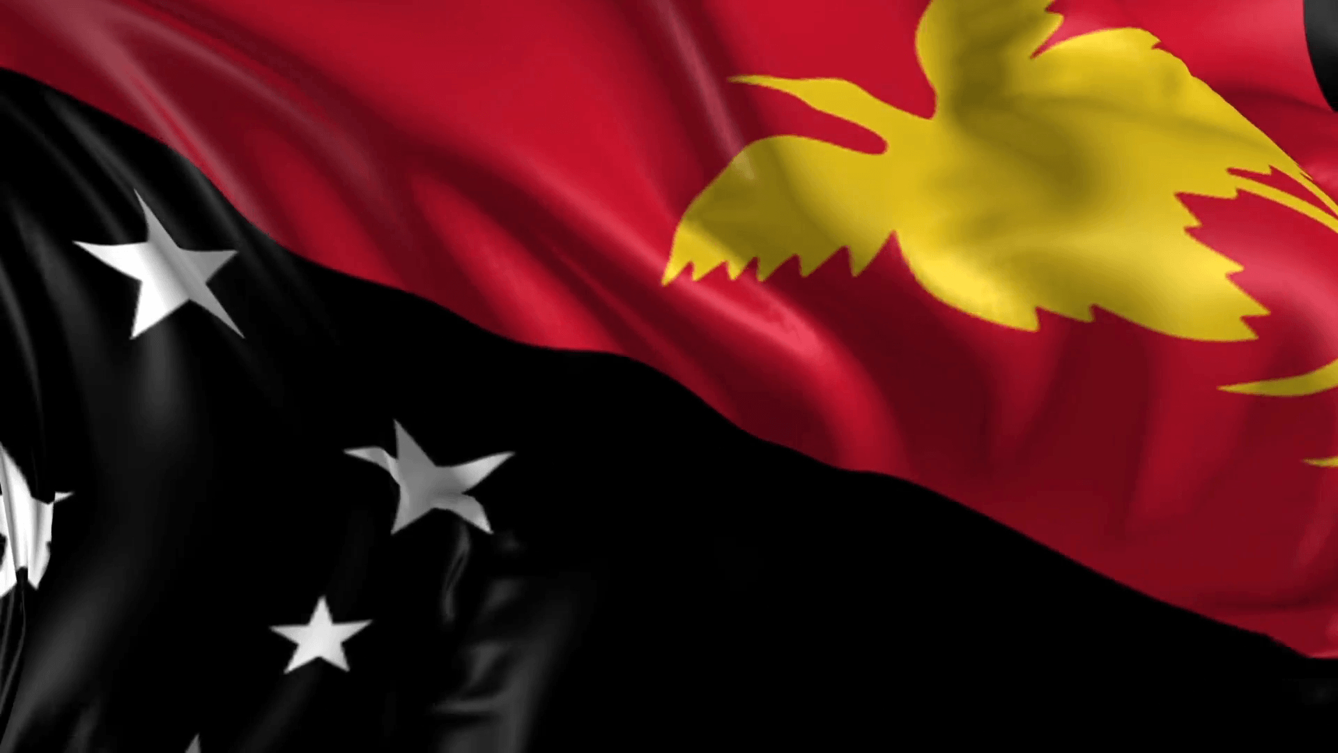 1920x1080 Flag of Papua New Guinea- Beautiful 3D animation of Papua New, Desktop