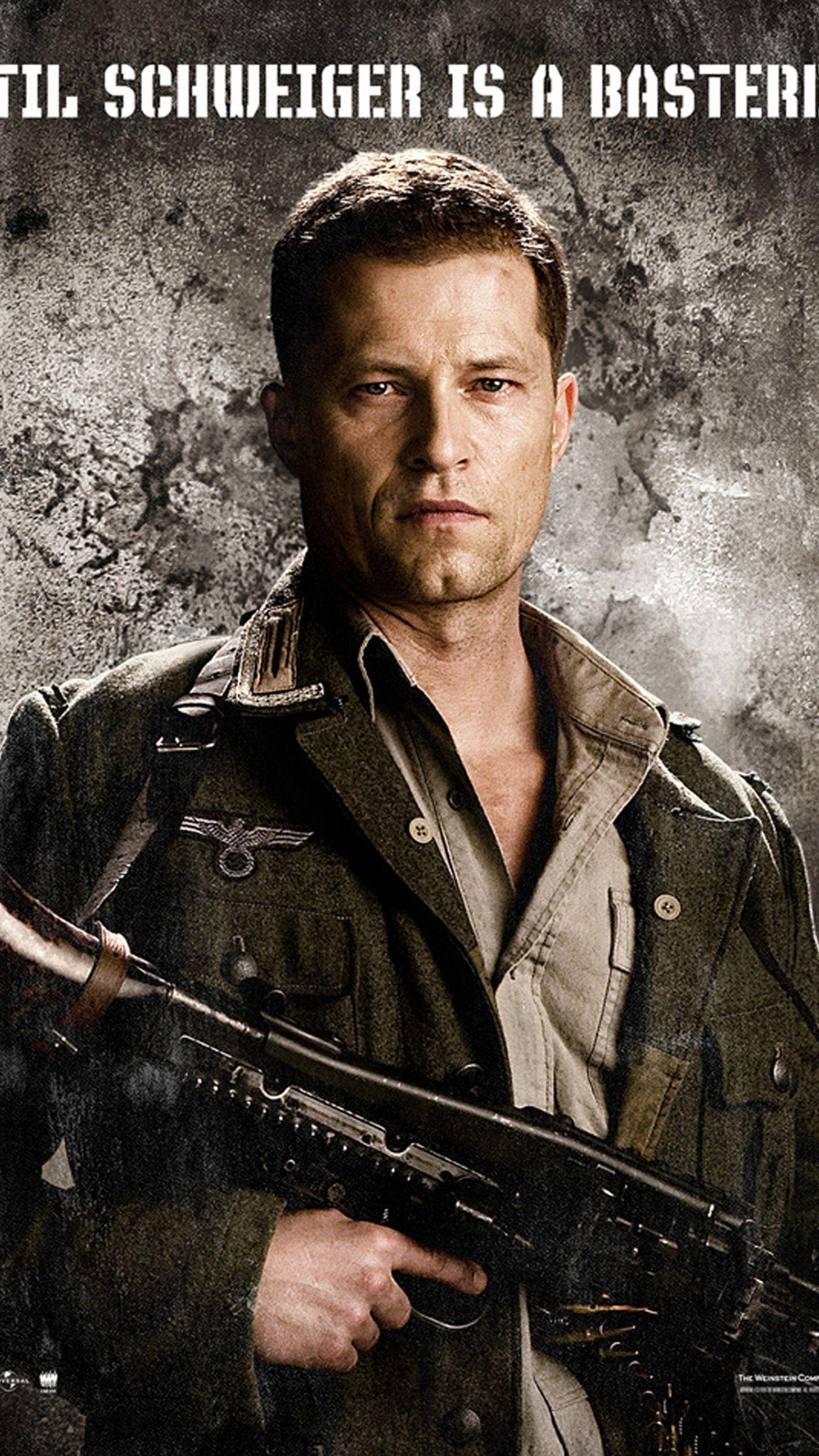 1440x2560 inglourious basterds til schweiger LG G3 Wallpaper. lg g3 wallpaper, Phone