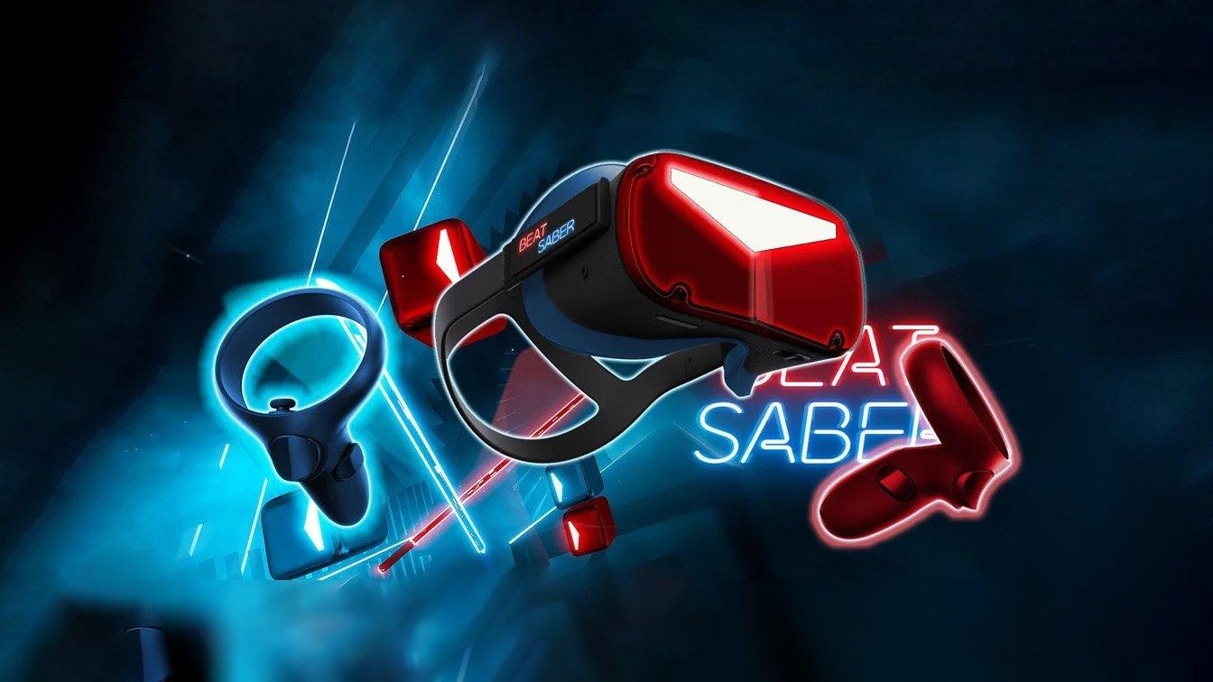 1350x760 UHD Beat Saber Wallpaper?, Desktop