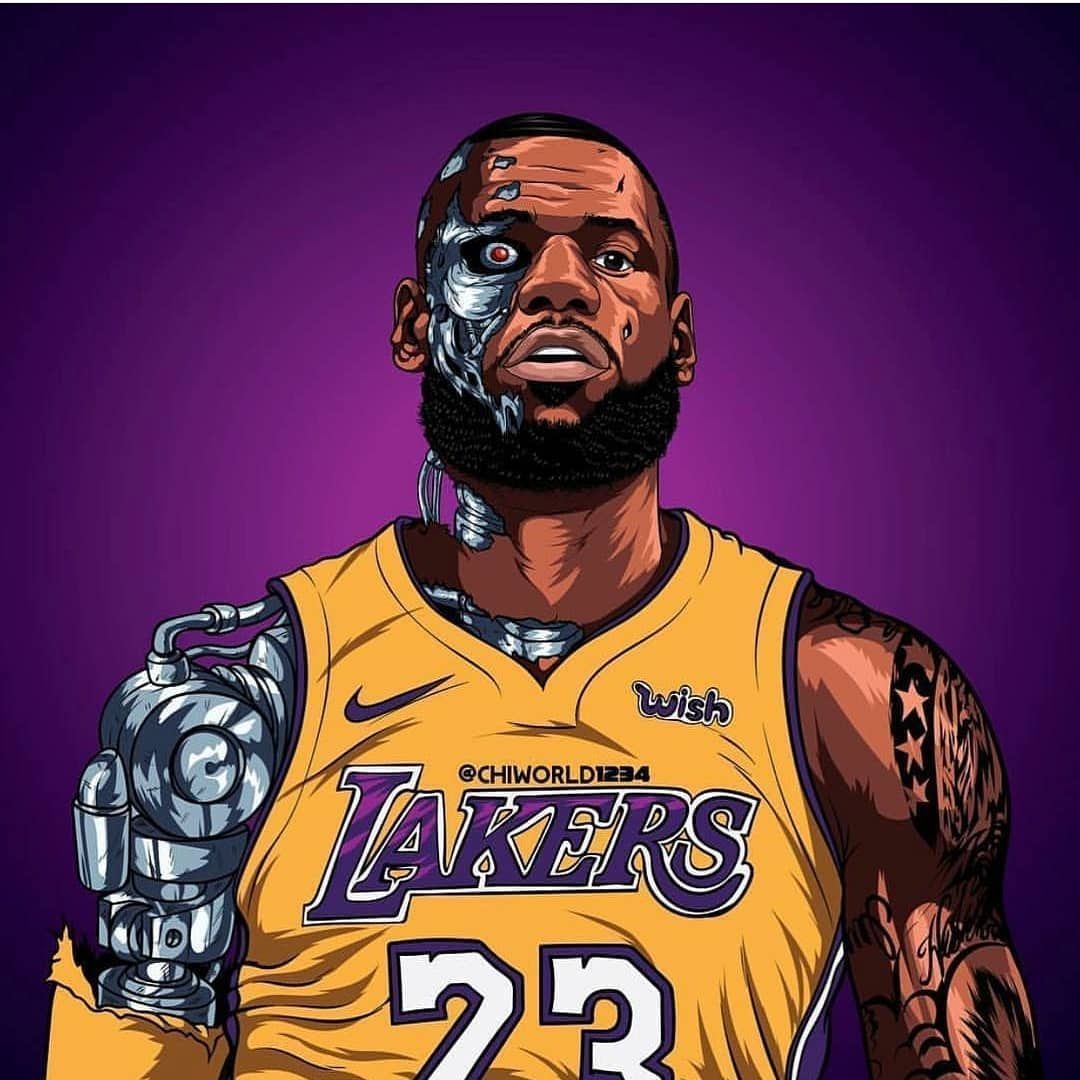 1080x1080 LeBron Cartoon Wallpaper Free LeBron Cartoon Background, Phone