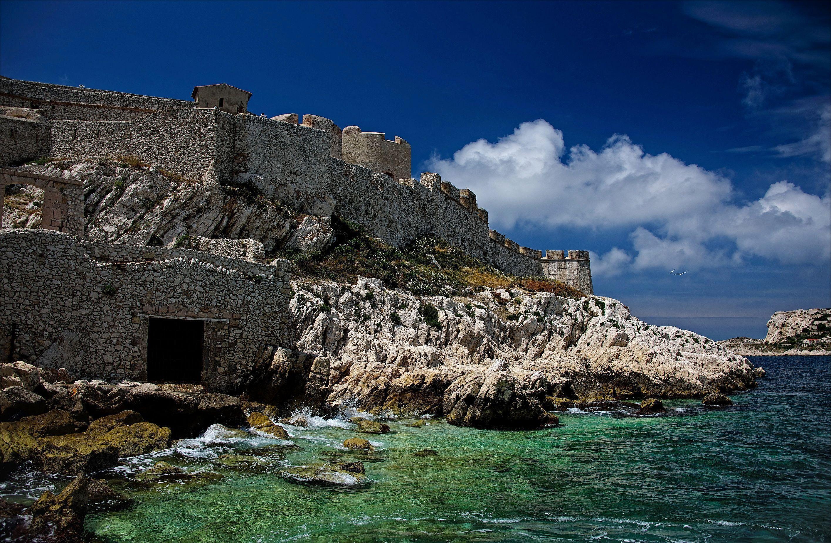 2830x1850 Marseille France Castillo de If Castles Coast Cities, Desktop