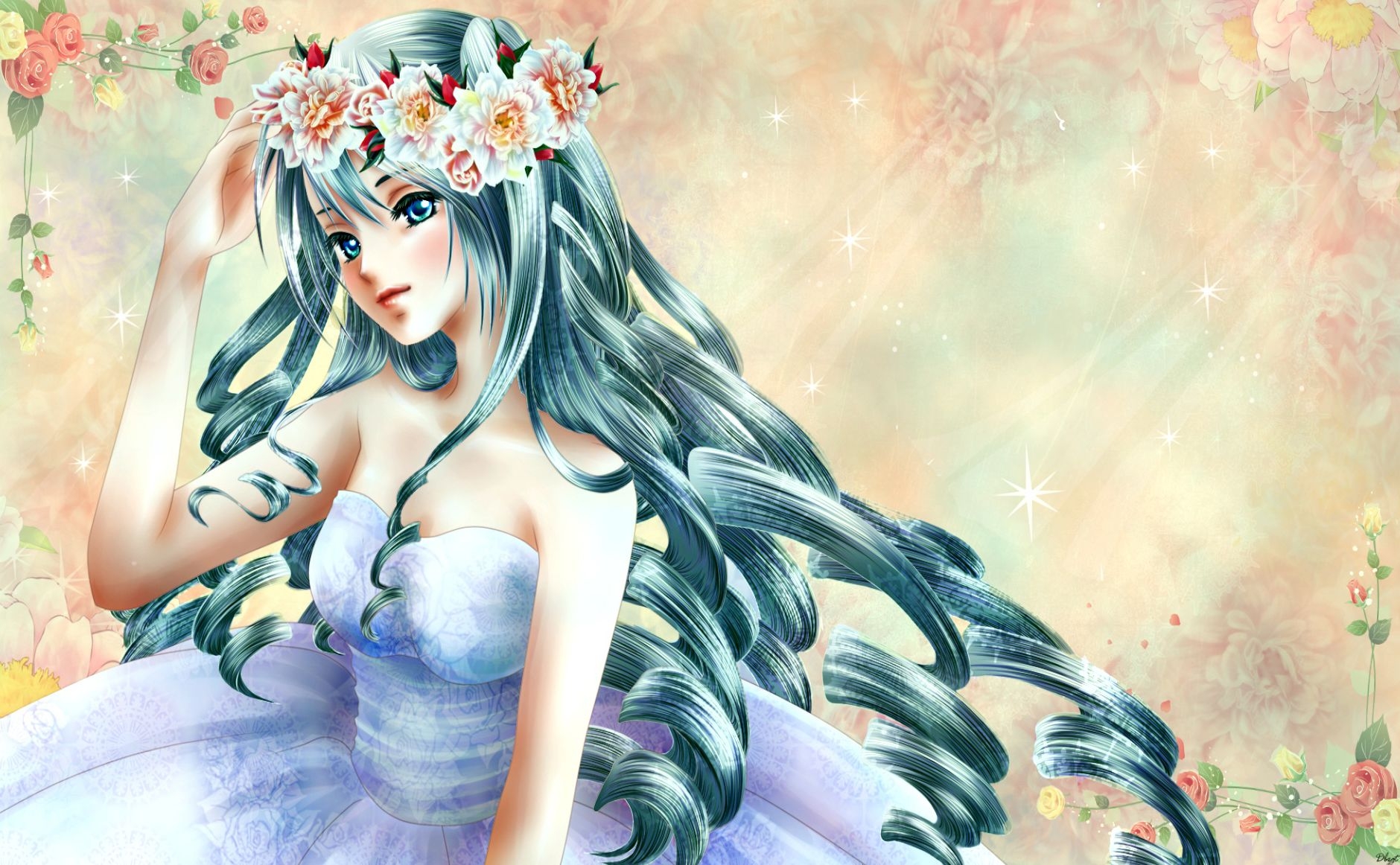 1880x1170 Anime girl dress, Desktop