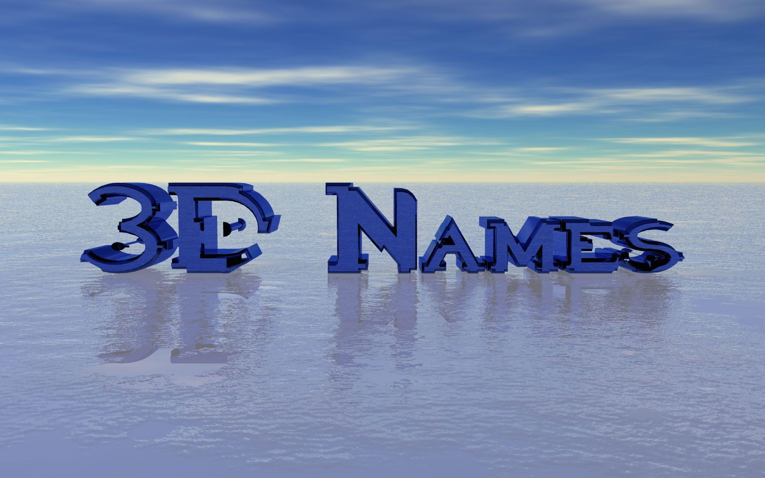 2560x1600 3D Name Wallpaper HD, Desktop