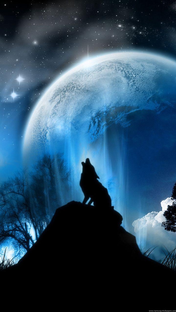 720x1280 Wolf Space Lock Screen HD  Samsung Galaxy S4 Wallpaper, Phone