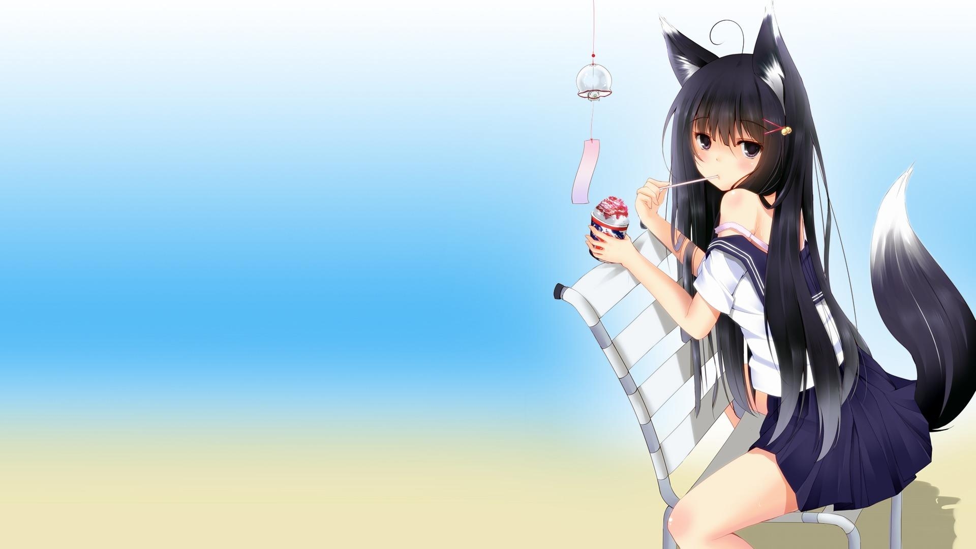 1920x1080 Photos fox girls Anime, Desktop