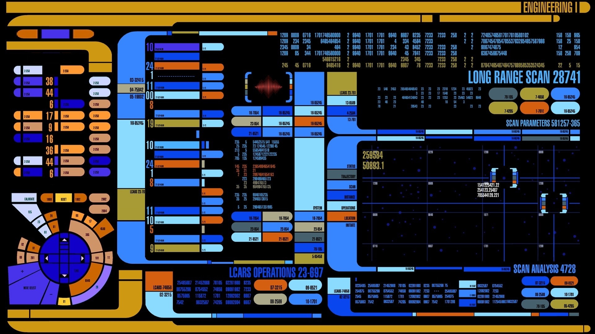 1920x1080 Star Trek Computer Background, Desktop