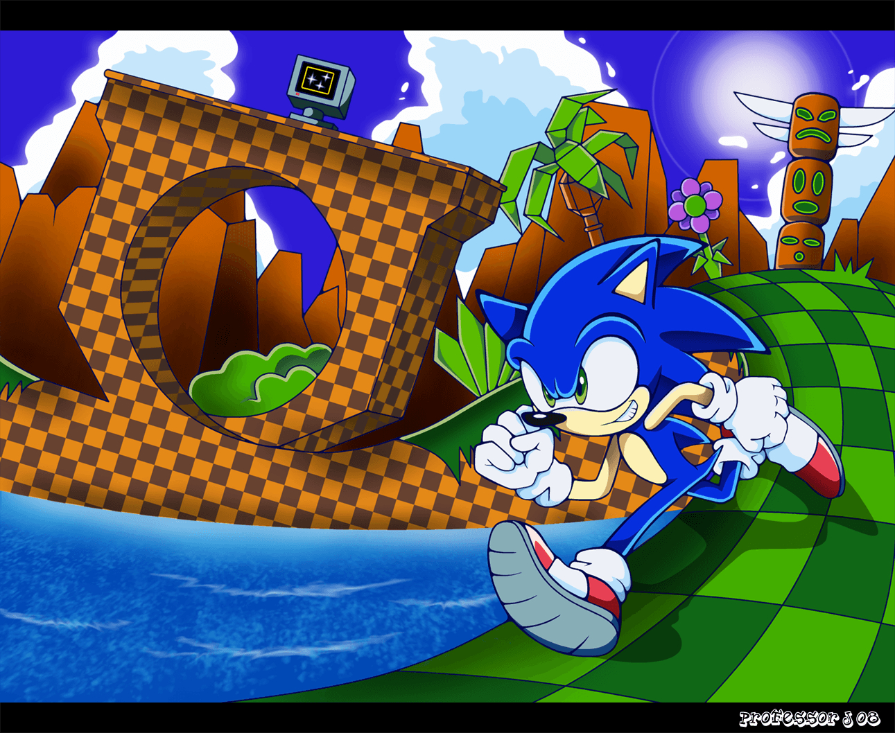 1300x1060 Green Hill Zone Wallpaper. (46++ Wallpaper), Desktop