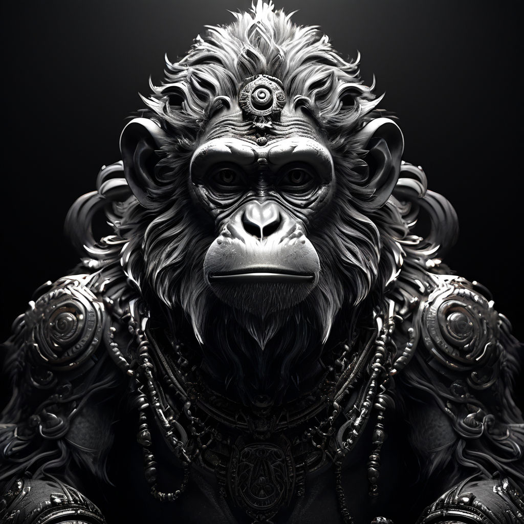 1030x1030 Make a Hanuman wallpaper vector black, Phone