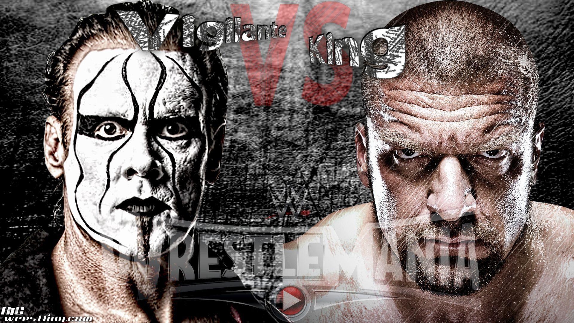 1920x1080 WrestleMania Wallpaper: “Vigilante vs King”, Desktop