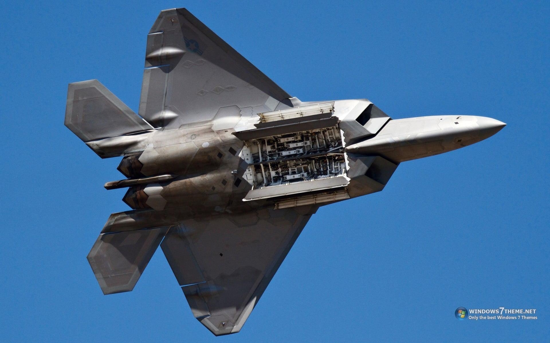 1920x1200 Gray Fighter Jet, F 22 Raptor HD Wallpaper, Desktop