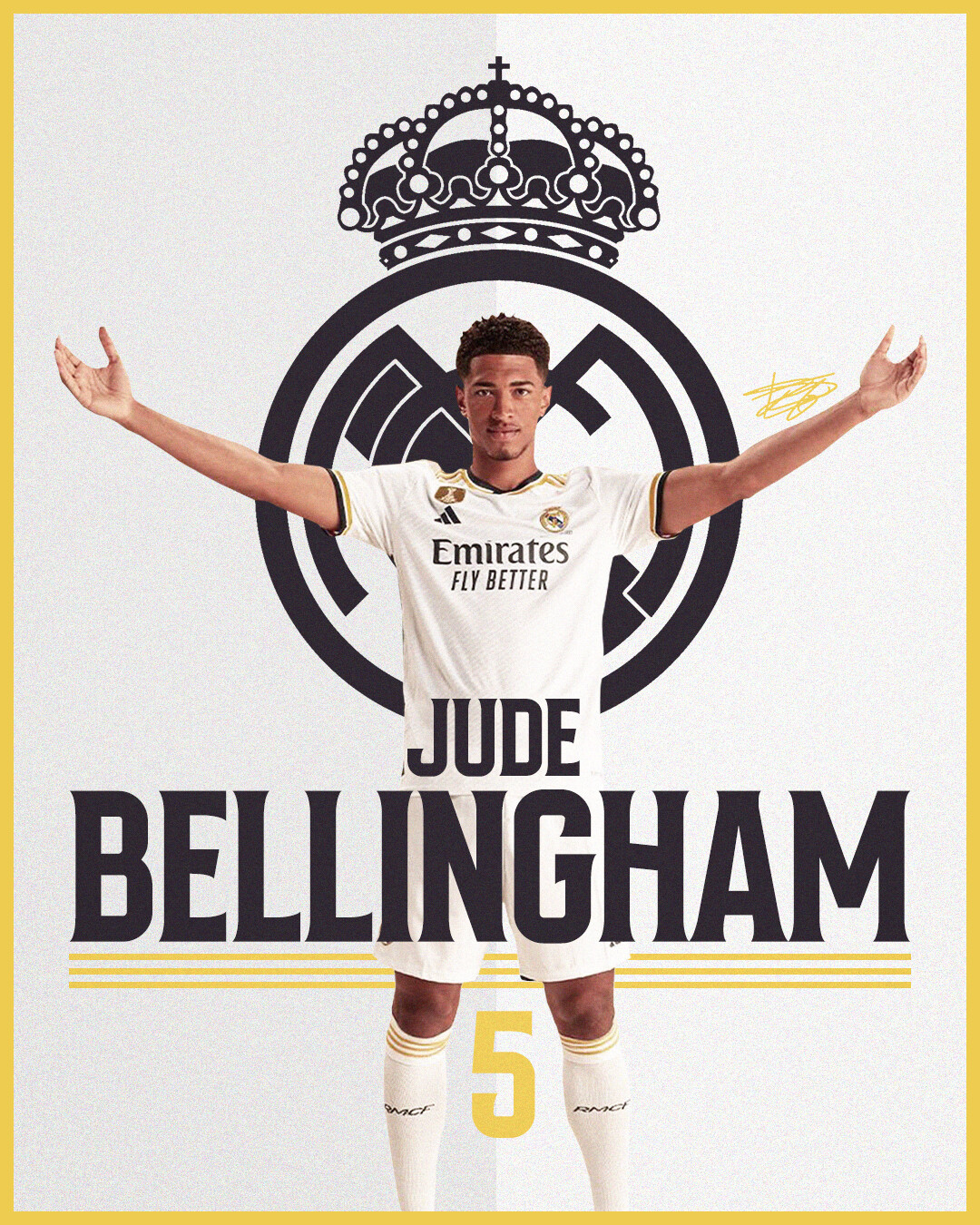 1080x1350 Jude Bellingham poster design, Phone