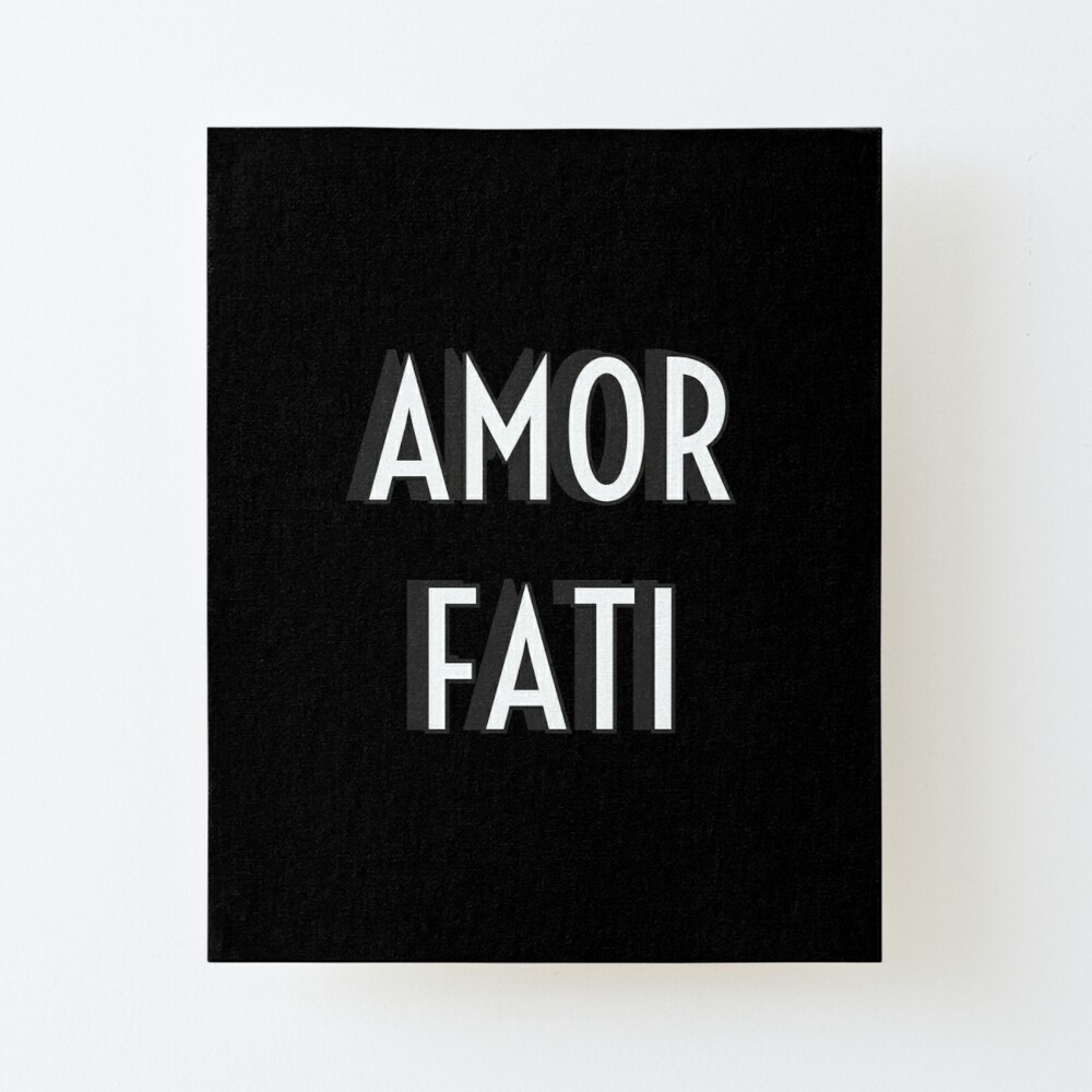 1000x1000 AMOR FATI your fate (dark background) Art Board Print, Phone