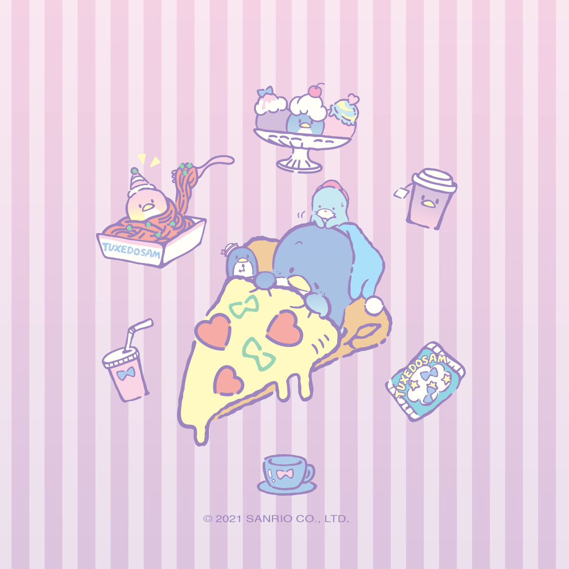 1130x1130 Sanrio na Twitteru: Take #Tuxedosam on the go with new background for your phone!, Phone