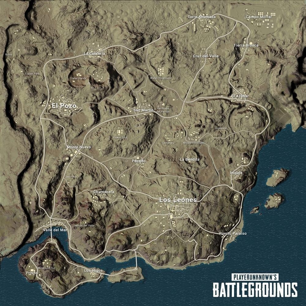 1000x1000 PUBG's desert map Miramar, in picture, Phone