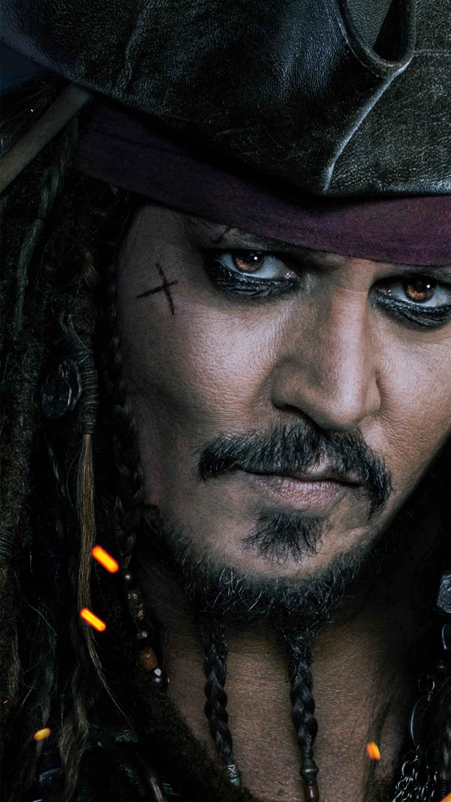 1440x2560 Wallpaper Johnny Depp, Captain Jack Sparrow, Movies, Phone