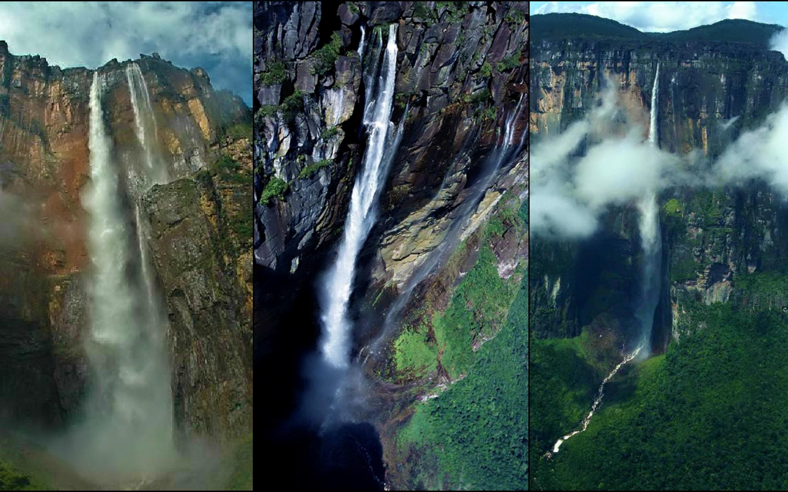 2560x1600 Angel falls multiple views wallpaper. PC, Desktop