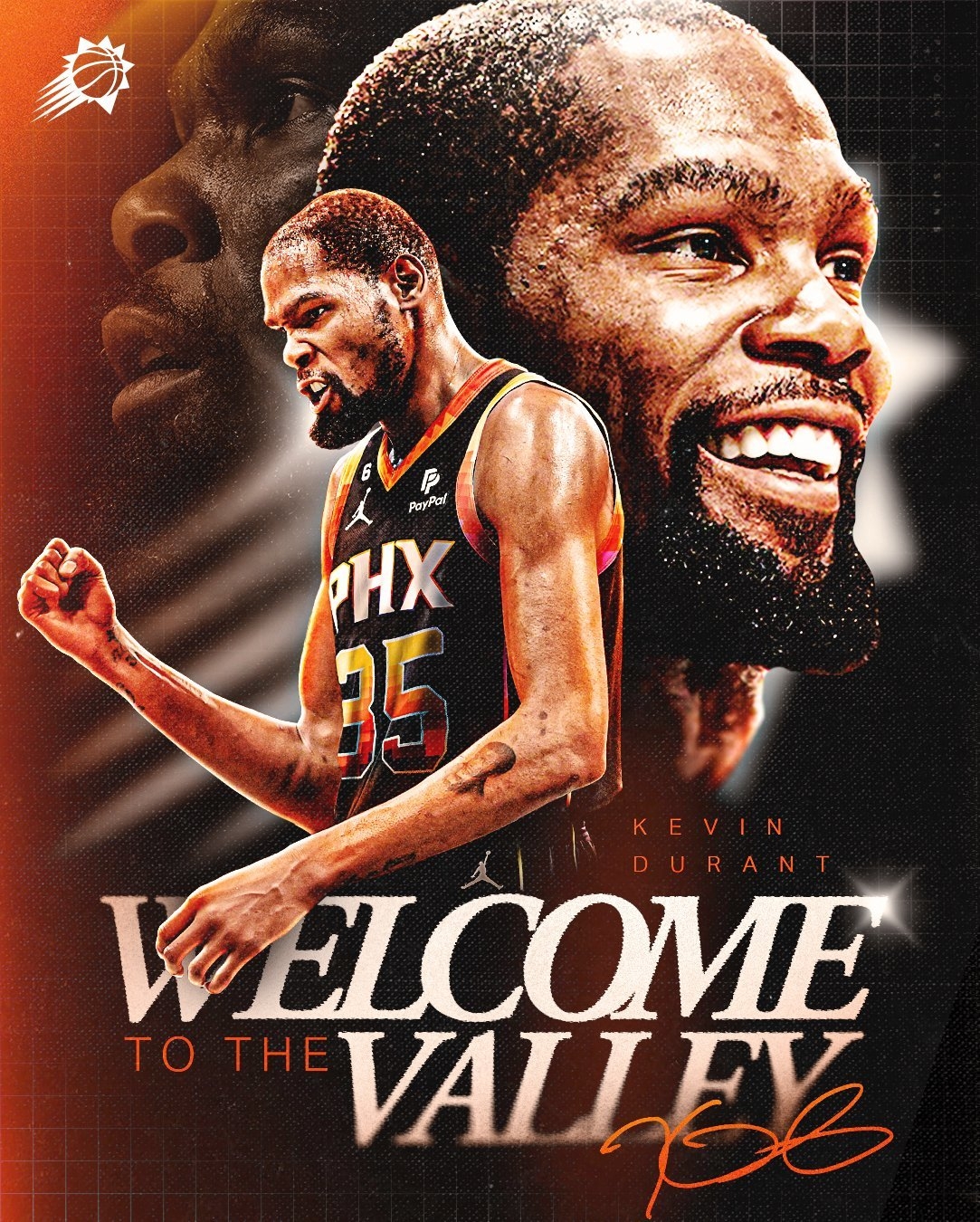 1090x1350 Phoenix Suns TO THE VALLEY, KD!, Phone