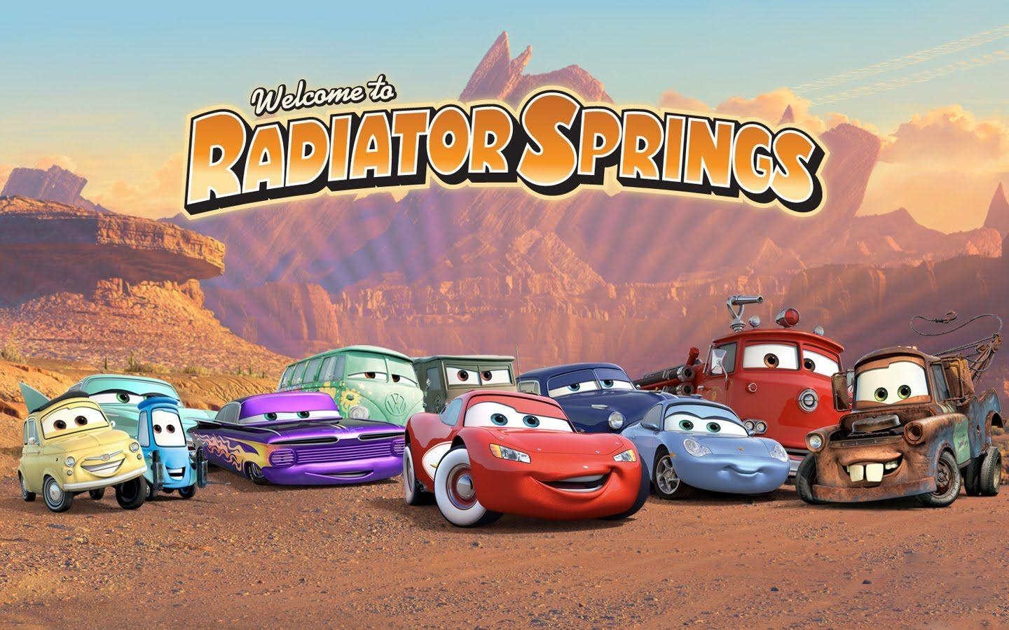 1440x900 Radiator Springs. scrapbook. Disney cars wallpaper, Disney, Desktop