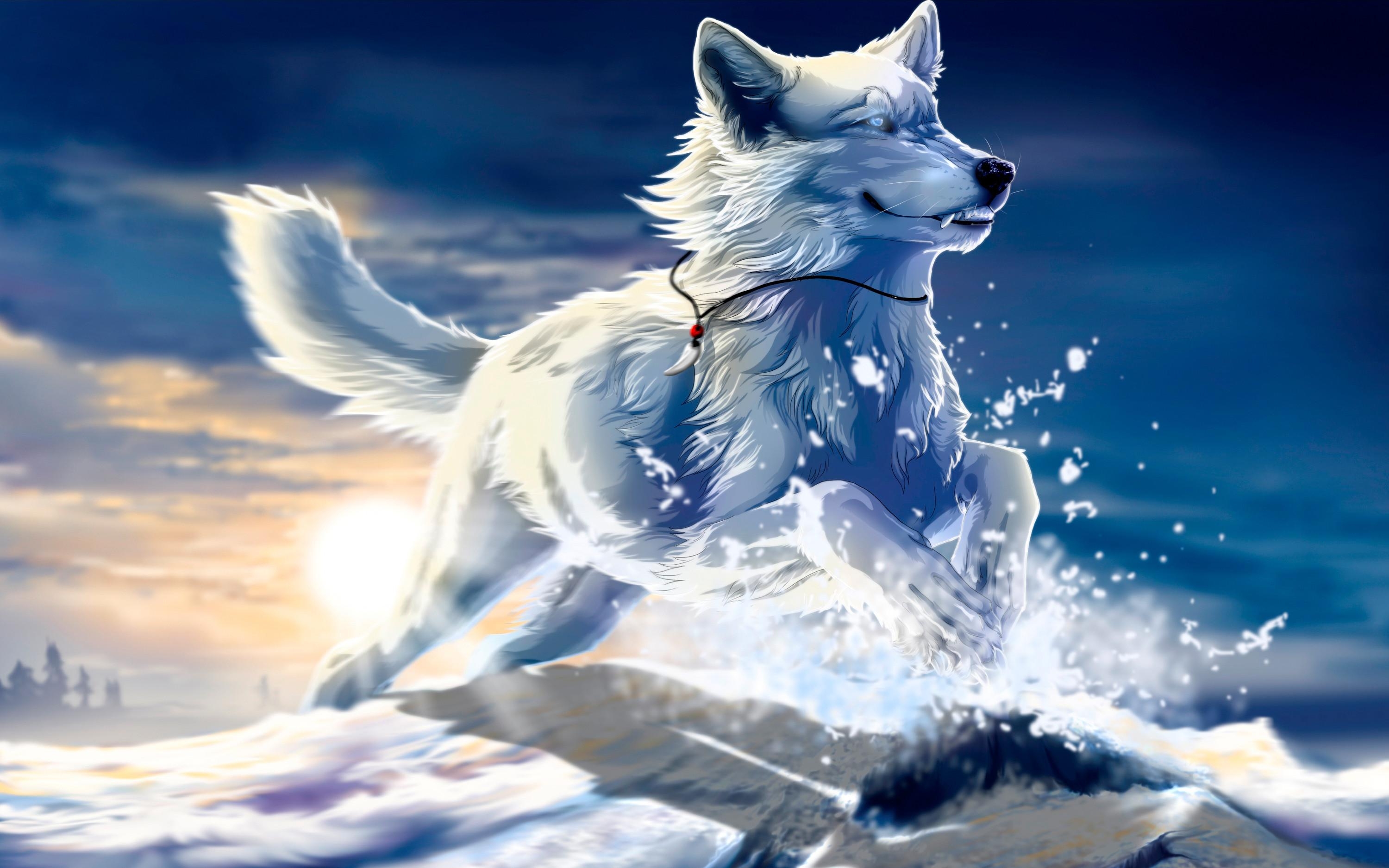 3000x1880 Ice Wolf Wallpaper, Desktop