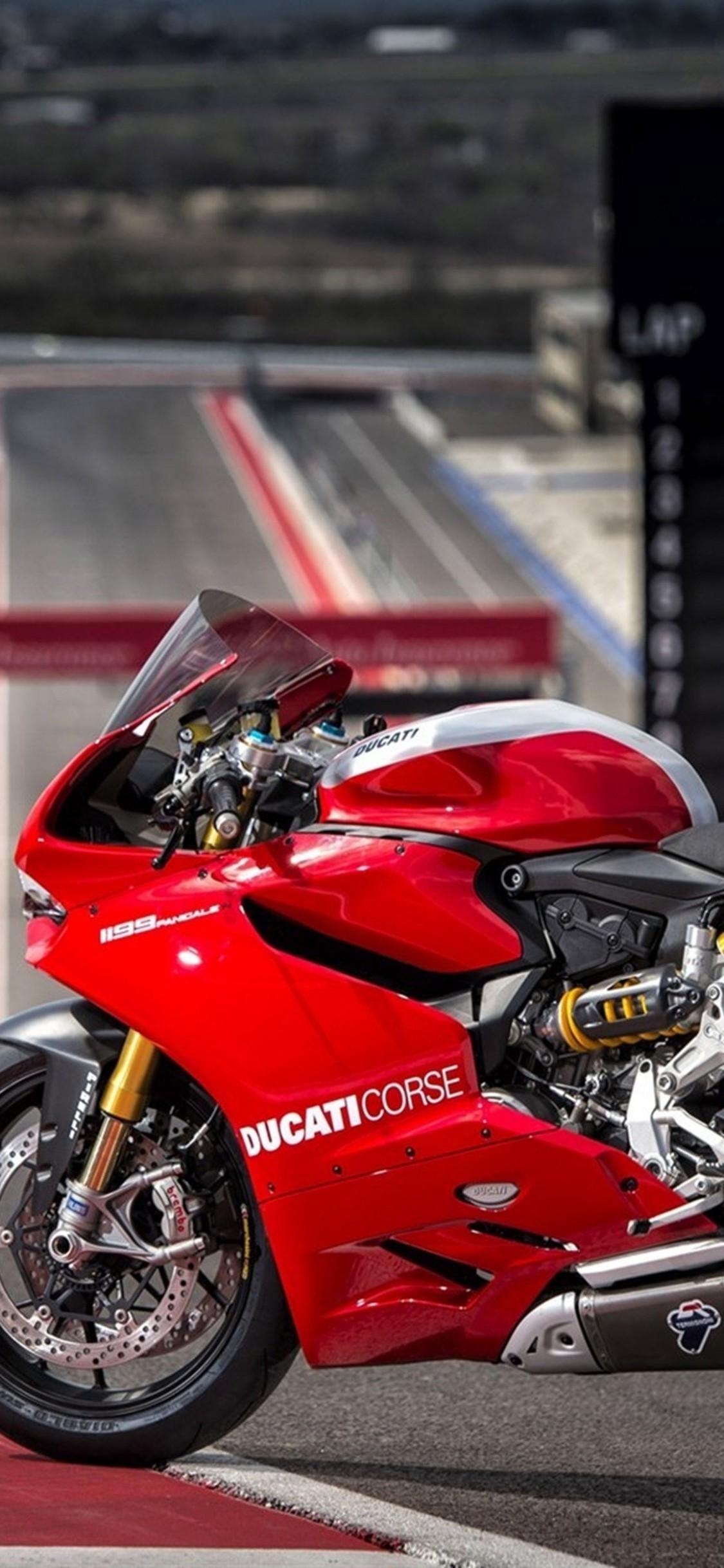 1130x2440 Ducati 1199 Panigale R, Red, Motorcycle 1199, Phone