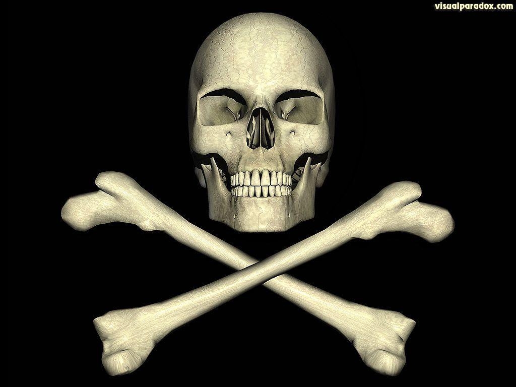 1030x770 Free 3D Wallpaper &;Cross Bones&;, Desktop