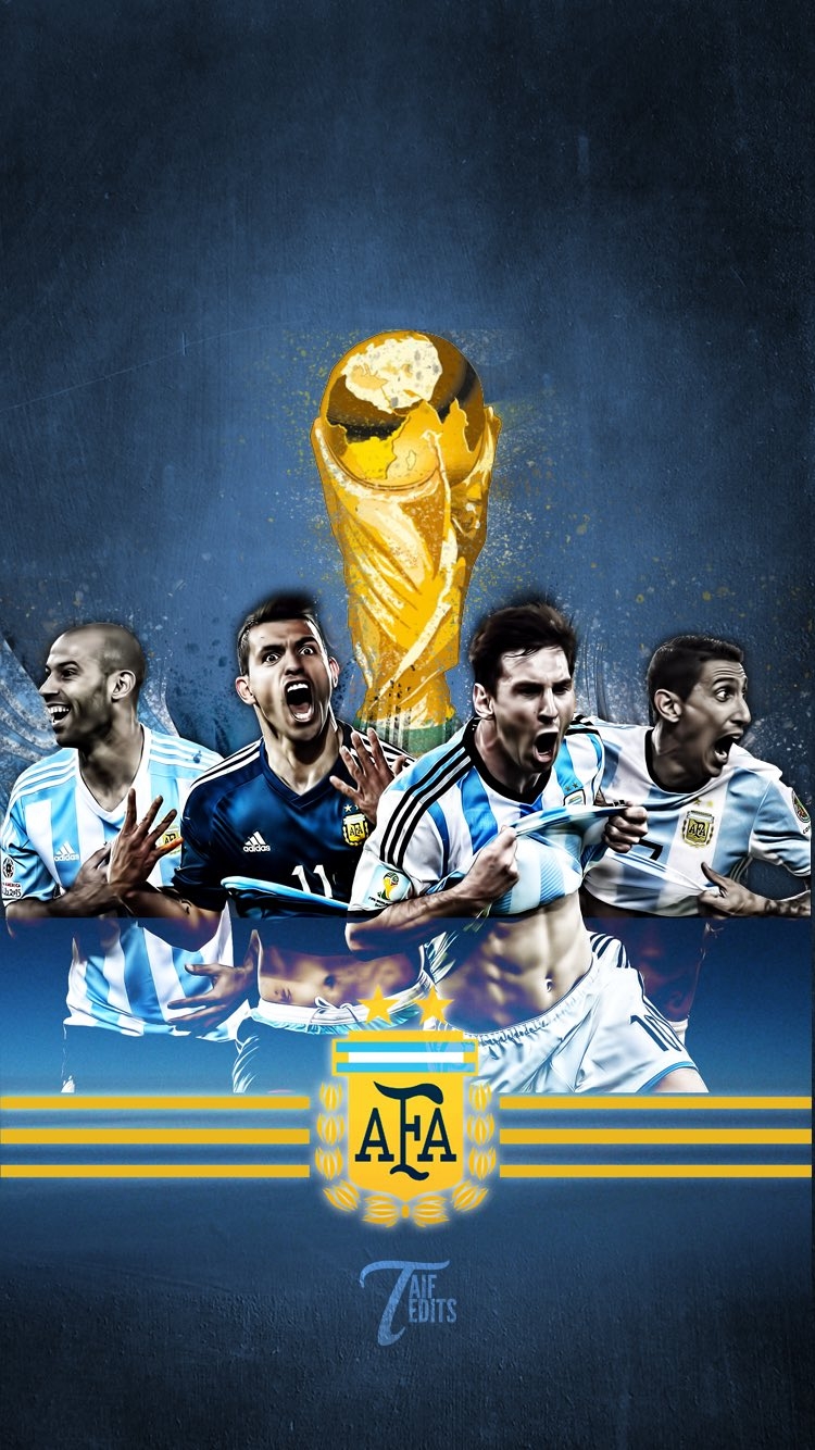 750x1340 TAIFEDITS Wallpaper - #Messi #DiMaria #VamosArgentina #Arg #FifaWorldCup18, Phone