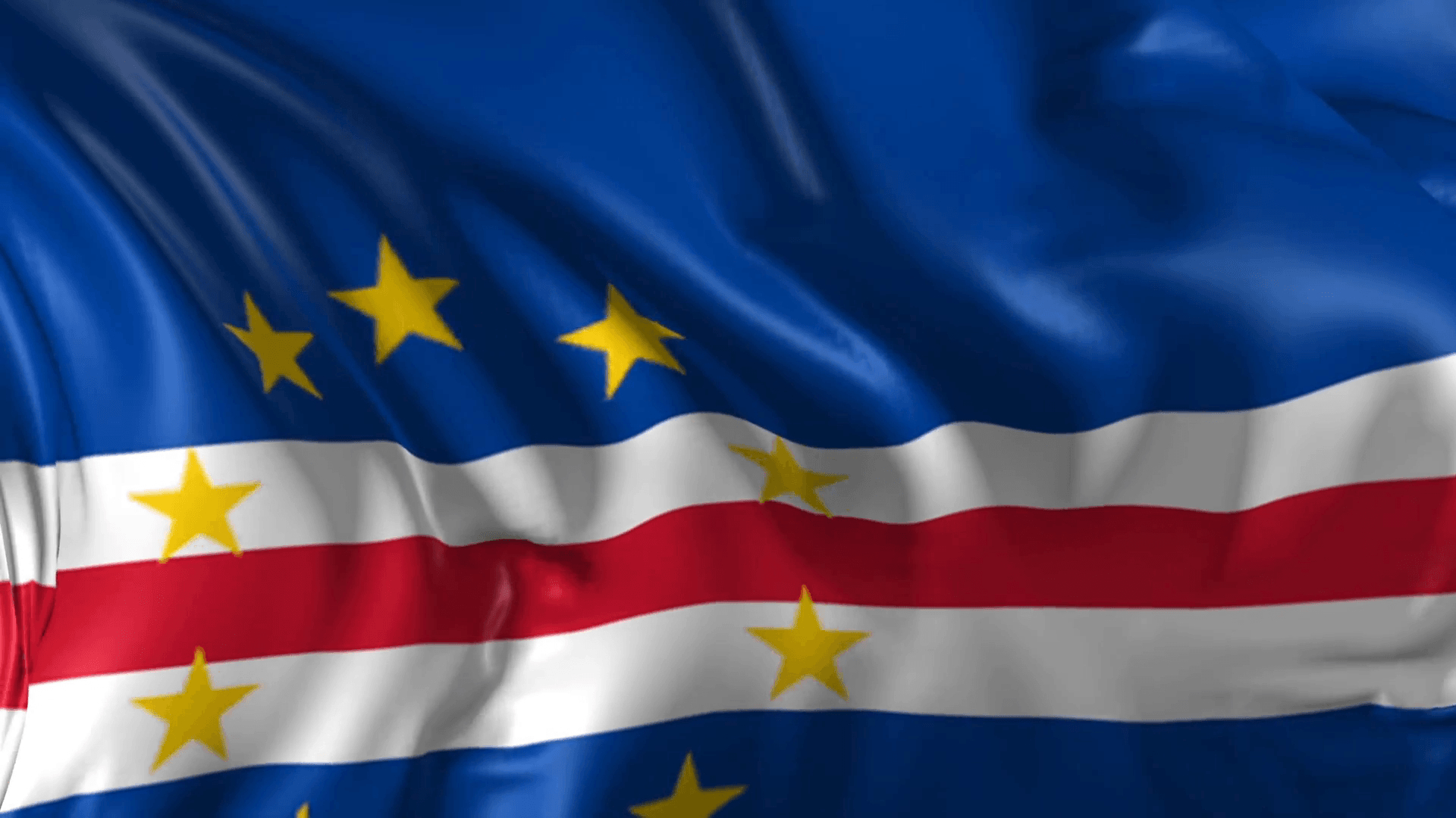 1920x1080 Flag of Cape Verde- Beautiful 3D animation of Flag of Cape Verde, Desktop