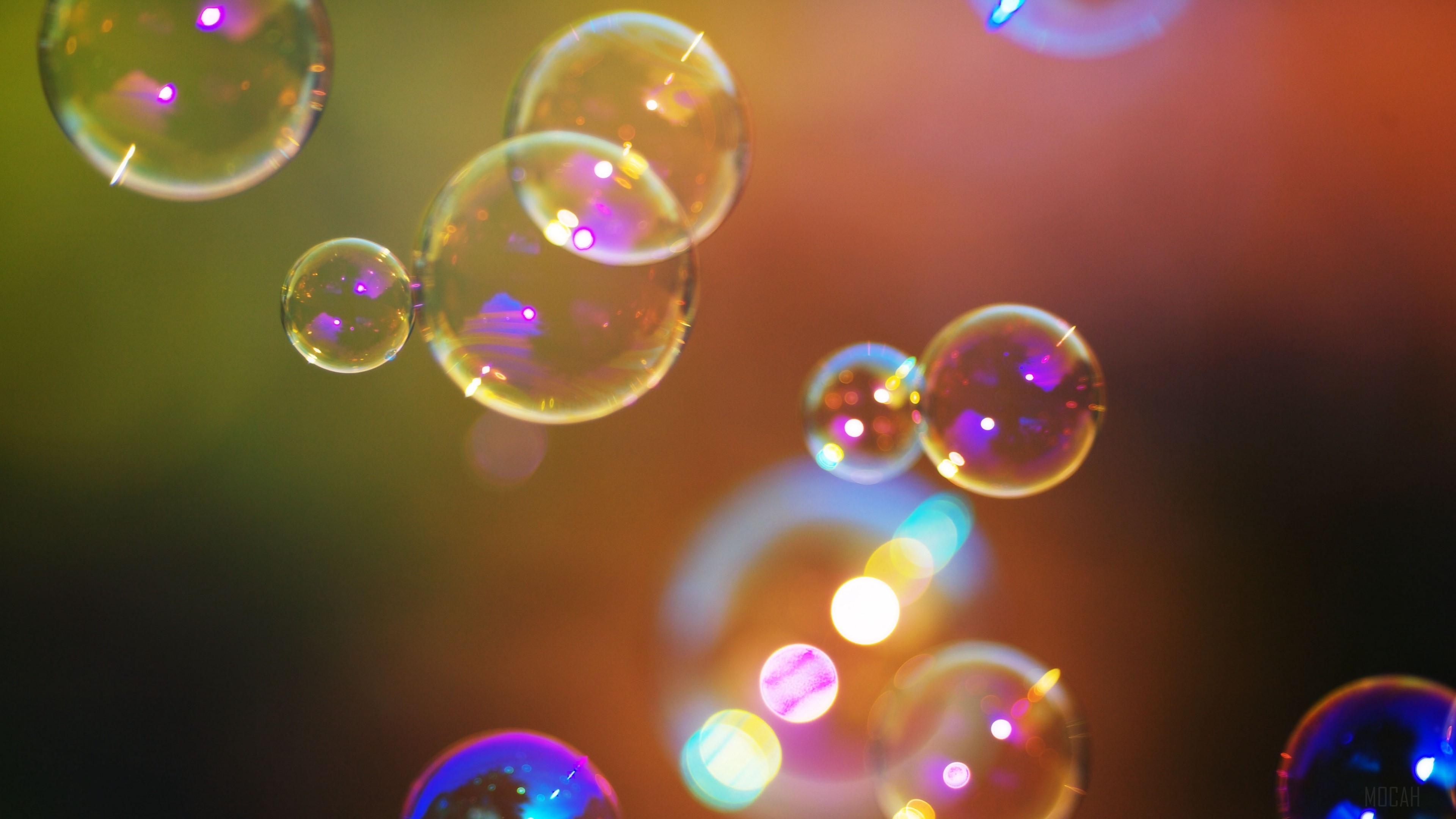 3840x2160 abstraction, shiny, red, bubbles 4k Gallery HD Wallpaper, Desktop