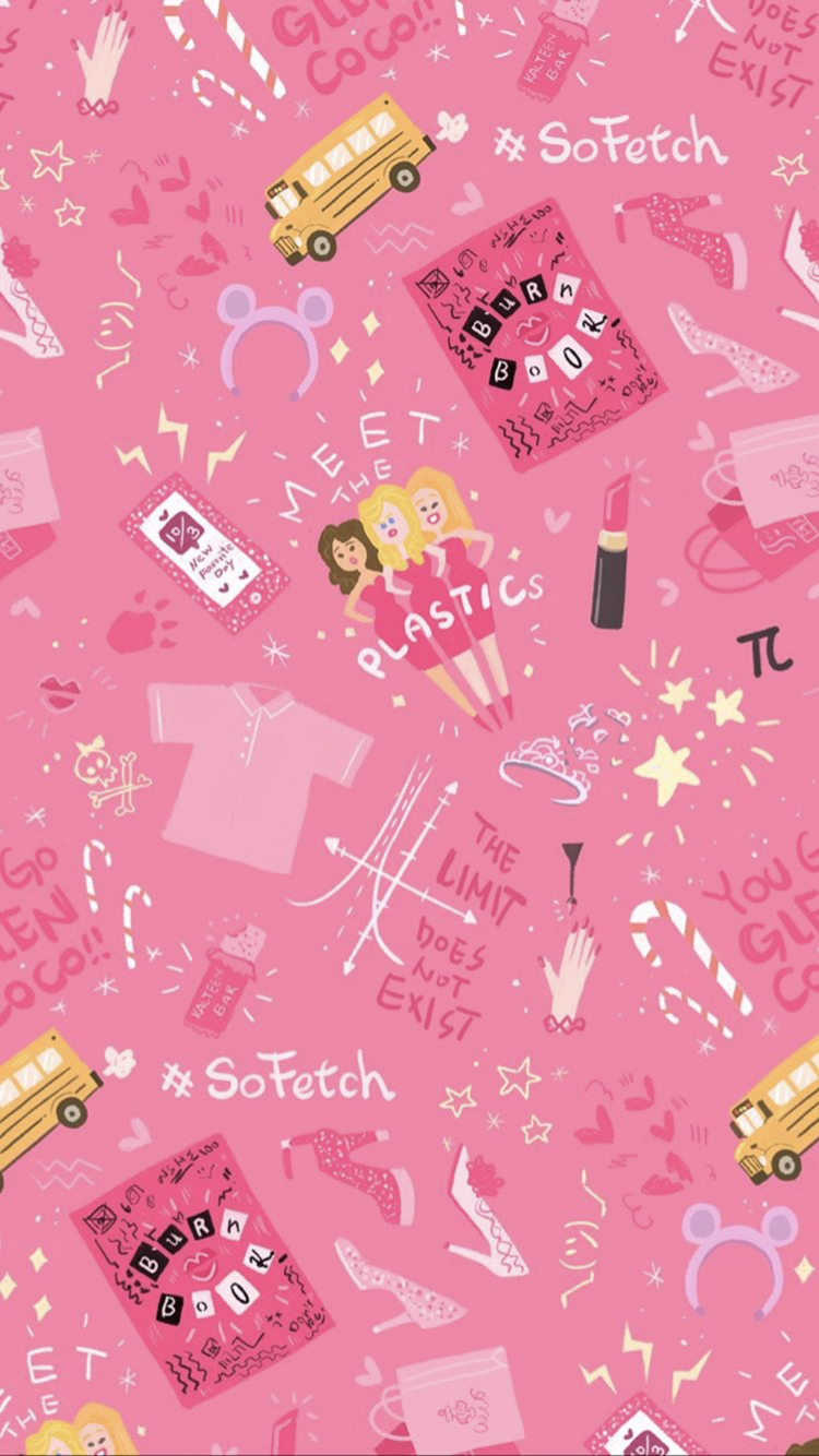 750x1340 mean girls musical wallpaper. Musical wallpaper, Pink wallpaper girly, Mean girls, Phone